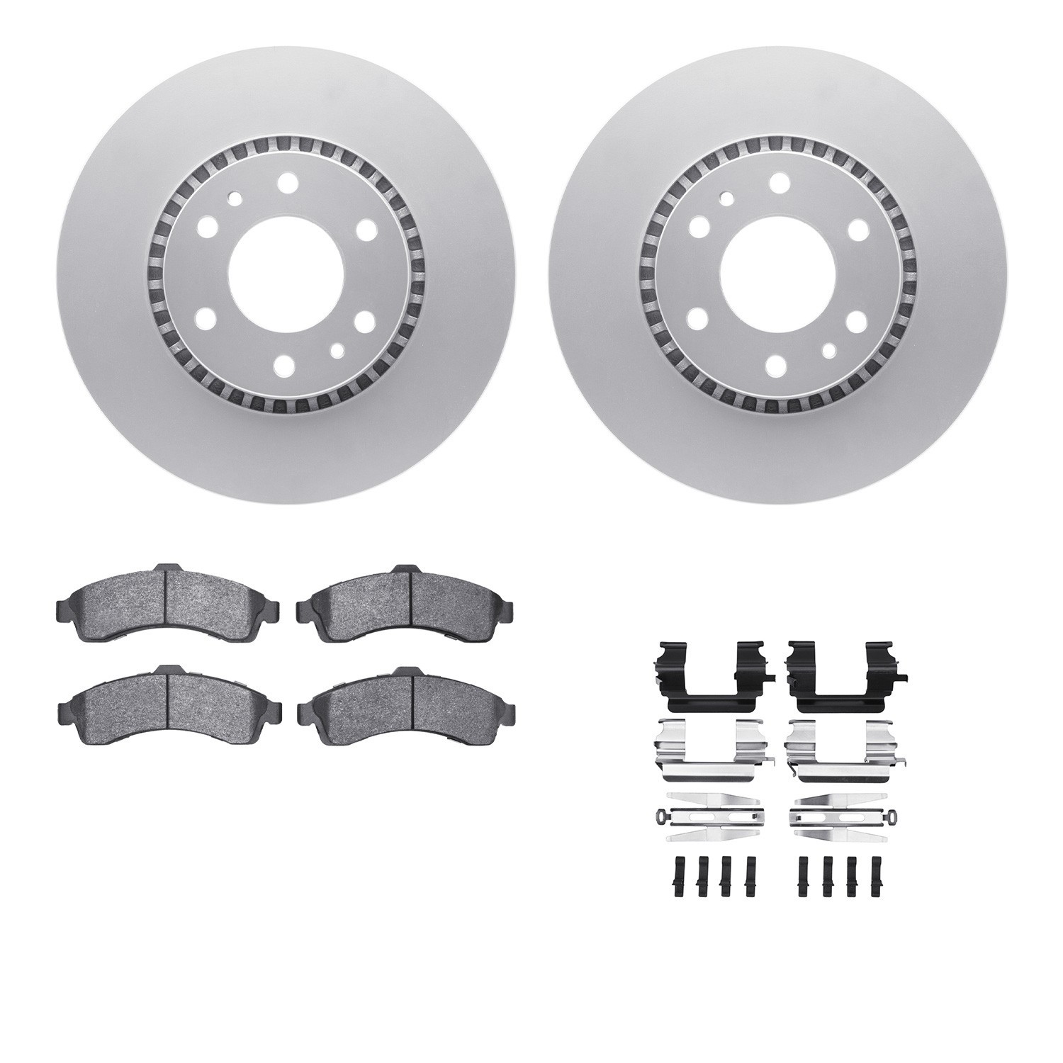 DYN 4212-48015 DFC GEOSPEC Coated Rotor- HD Brake Pad - Hardware