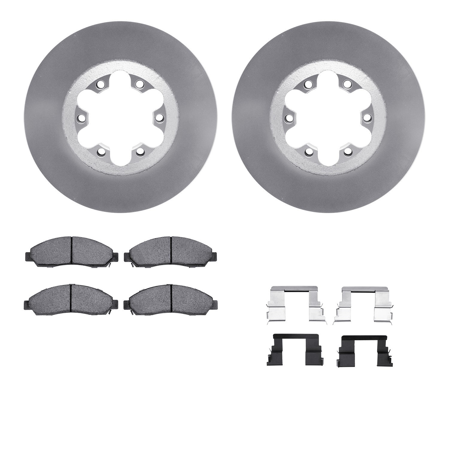DYN 4212-48016 DFC GEOSPEC Coated Rotor- HD Brake Pad - Hardware