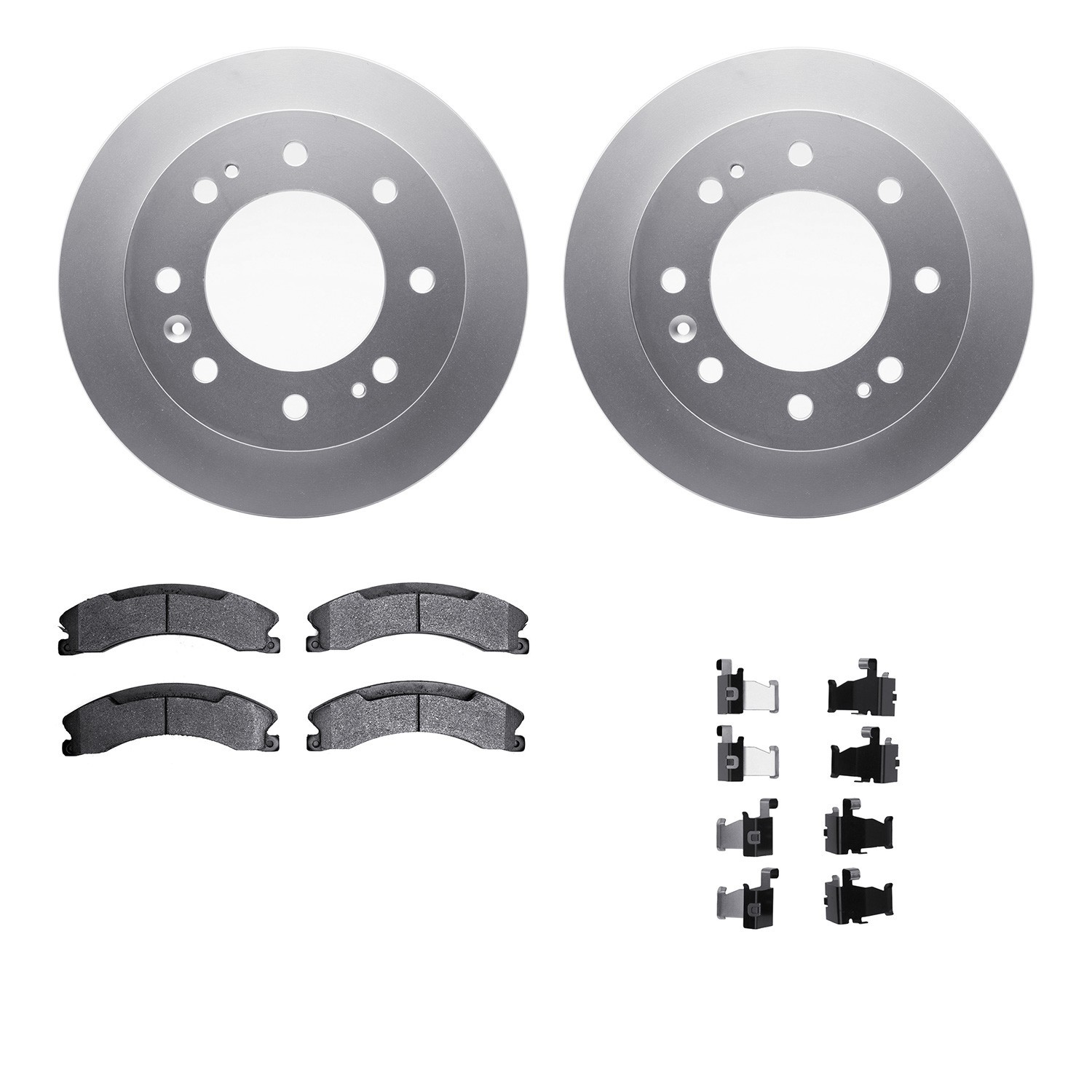 DYN 4212-48020 DFC GEOSPEC Coated Rotor- HD Brake Pad - Hardware
