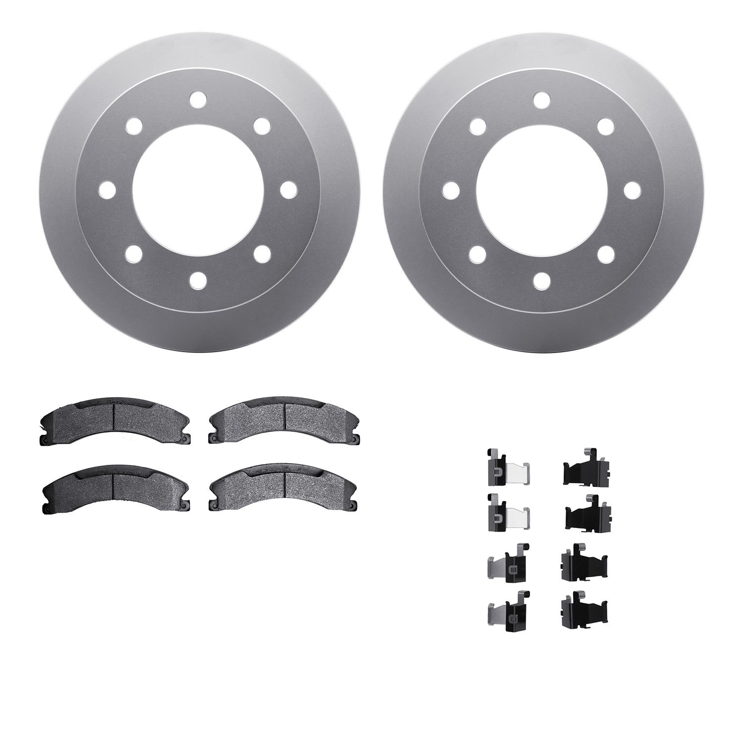DYN 4212-48021 DFC GEOSPEC Coated Rotor- HD Brake Pad - Hardware