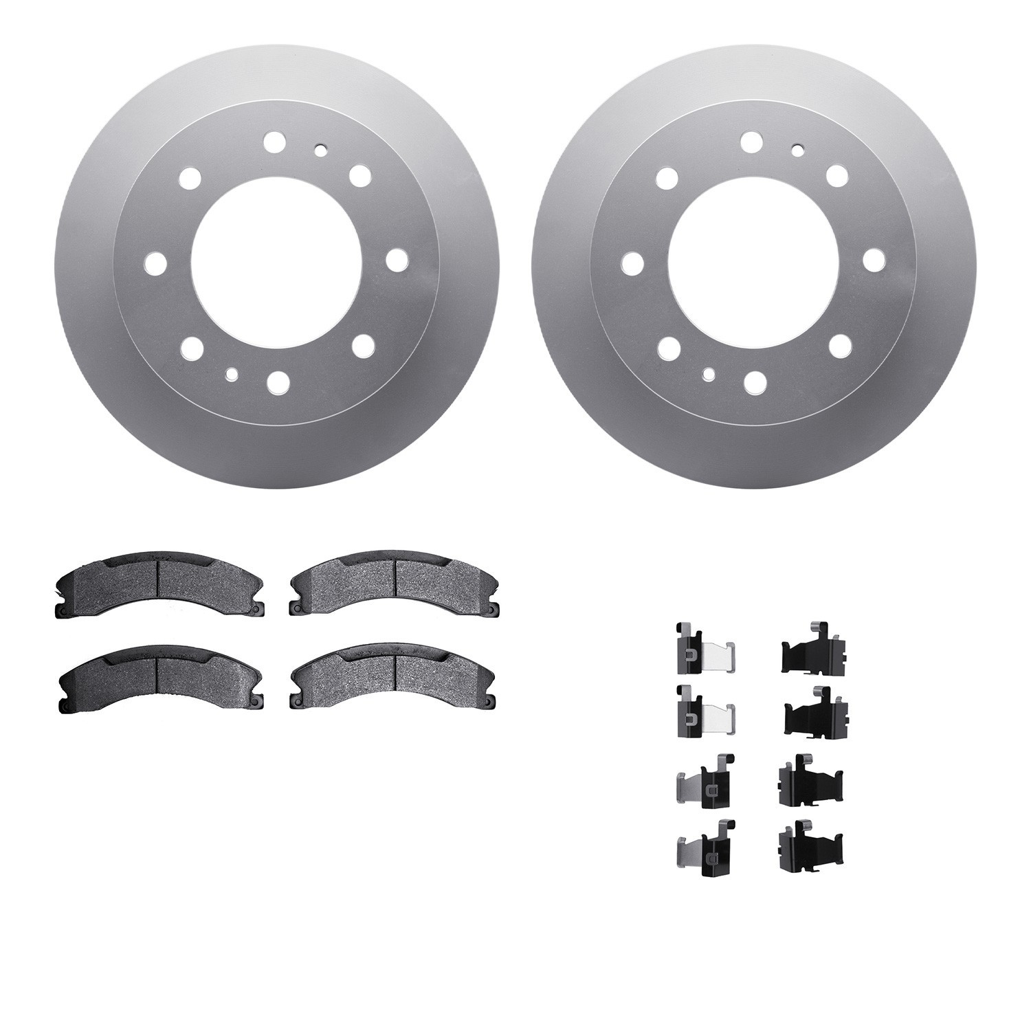 DYN 4212-48022 DFC GEOSPEC Coated Rotor- HD Brake Pad - Hardware