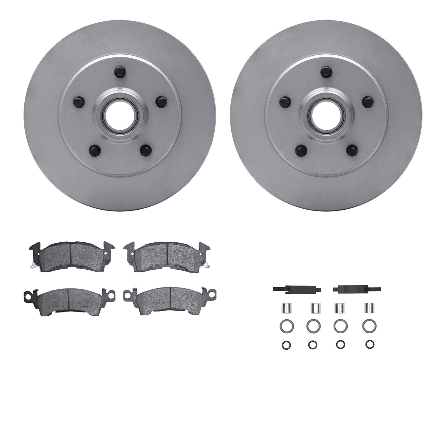 DYN 4212-48086 DFC GEOSPEC Coated Rotor- HD Brake Pad - Hardware