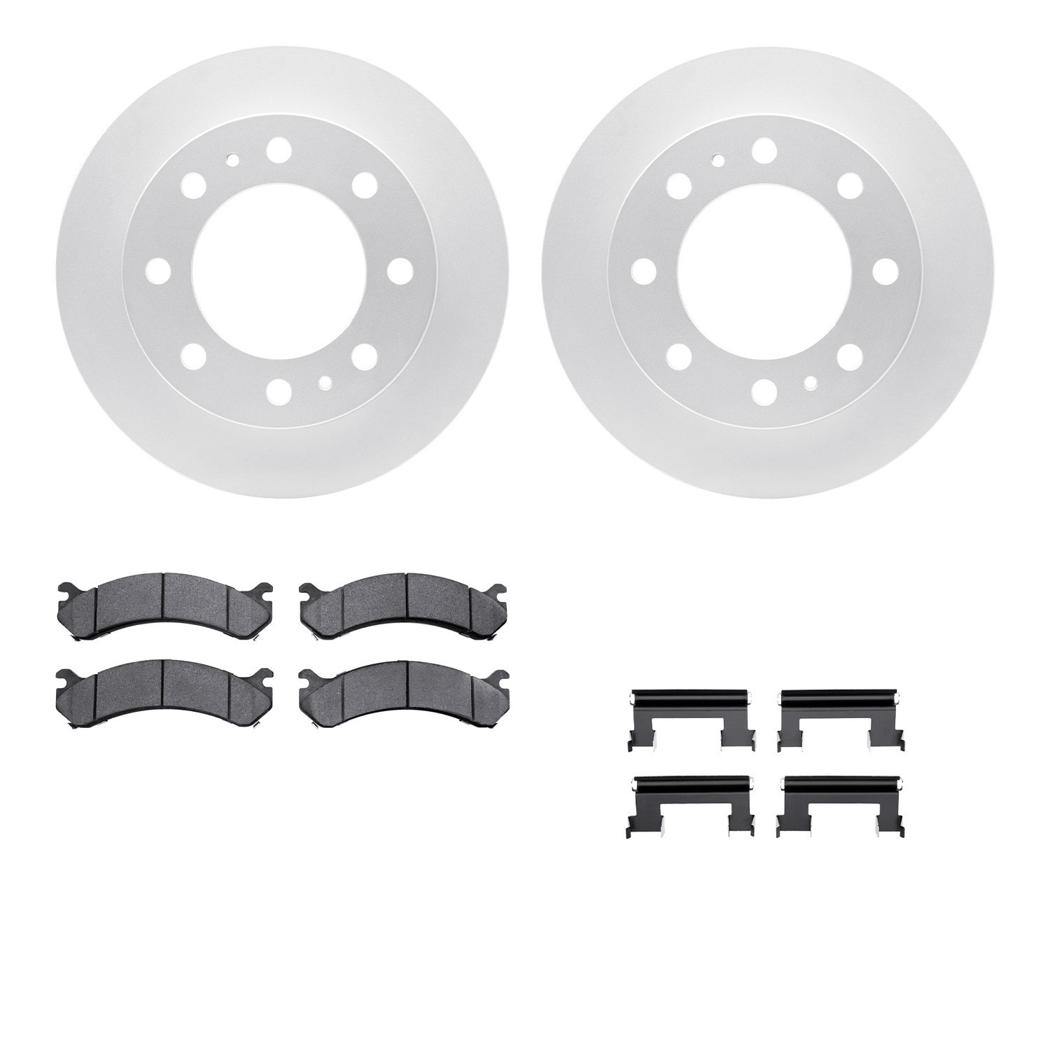 DYN-4212-48110 DFC GEOSPEC Coated Rotor- HD Brake Pad - Hardware