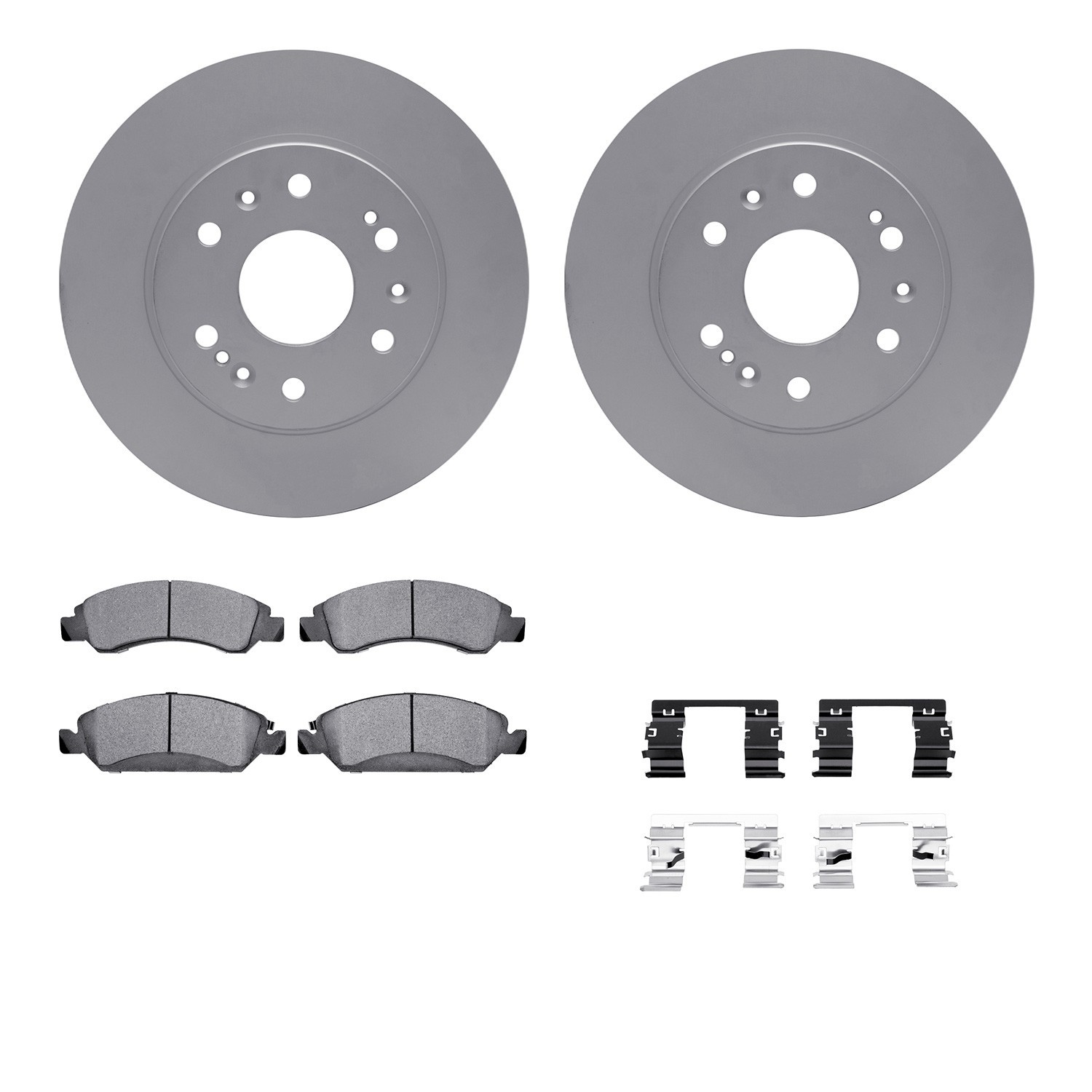 DYN-4212-48127 DFC GEOSPEC Coated Rotor- HD Brake Pad - Hardware