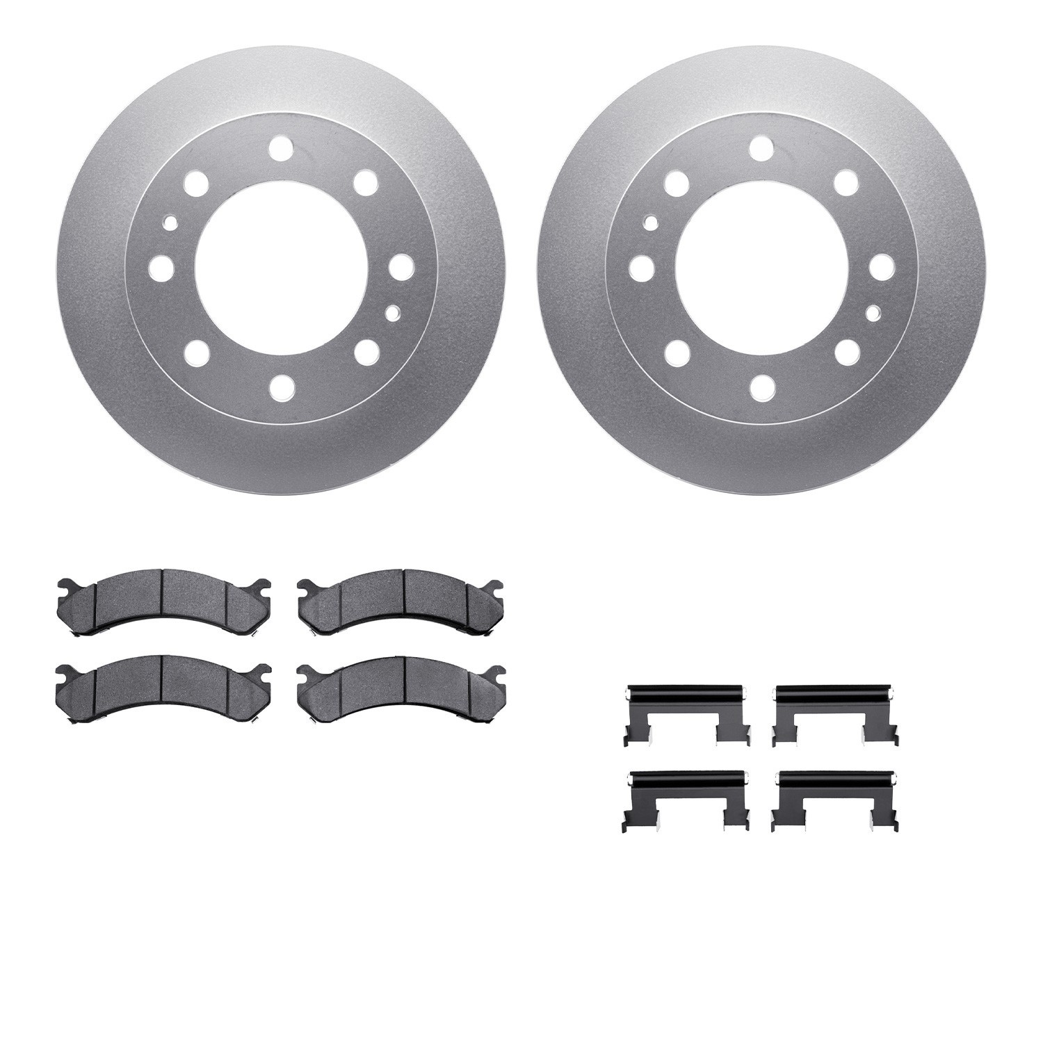 DYN-4212-48129 DFC GEOSPEC Coated Rotor- HD Brake Pad - Hardware