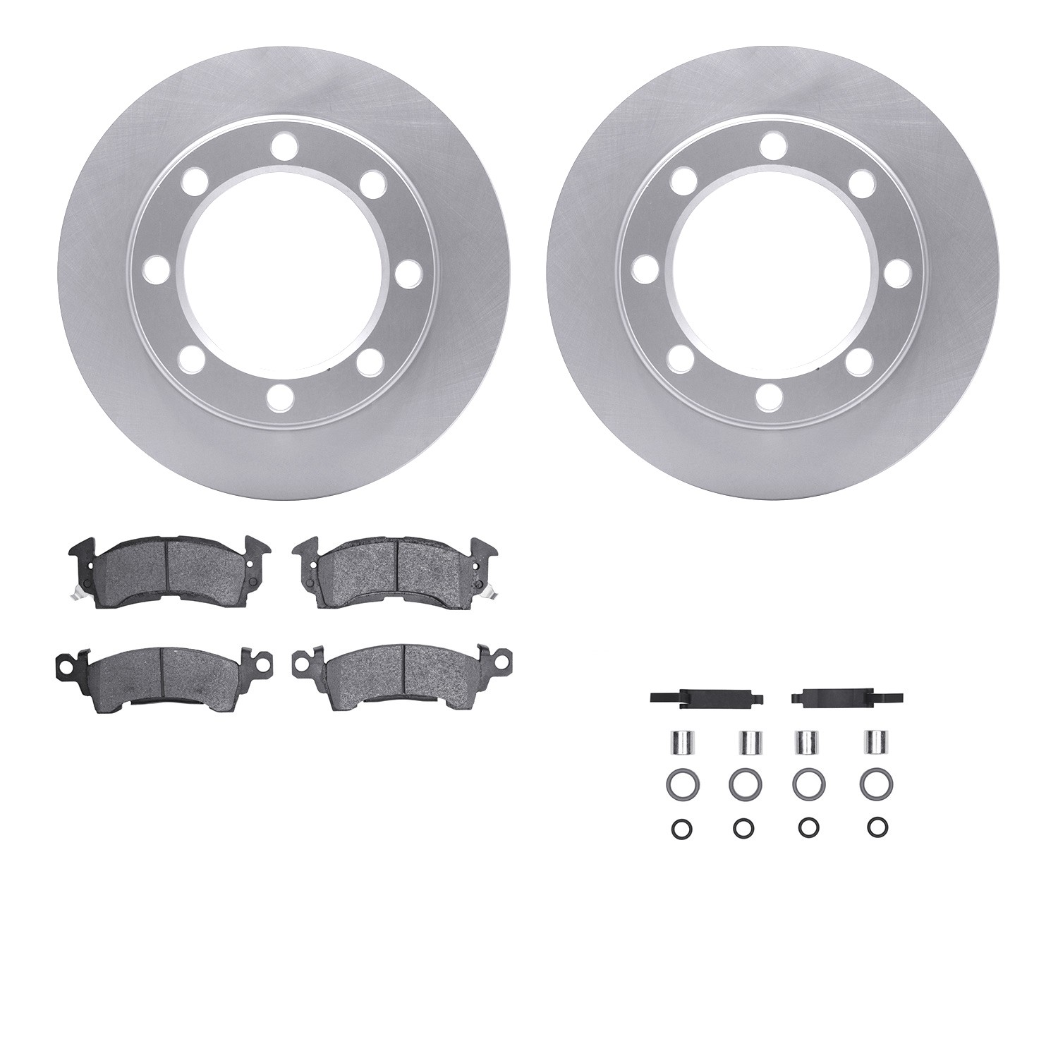 DYN-4212-48147 DFC GEOSPEC Coated Rotor- HD Brake Pad - Hardware