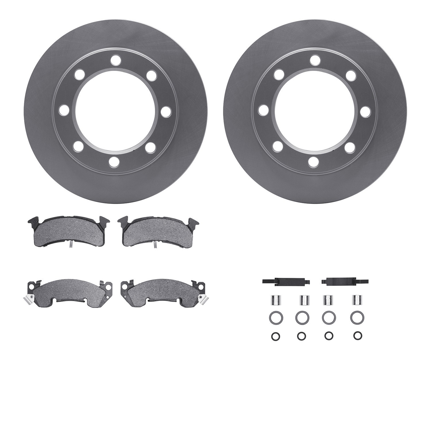 DYN 4212-48148 DFC GEOSPEC Coated Rotor- HD Brake Pad - Hardware