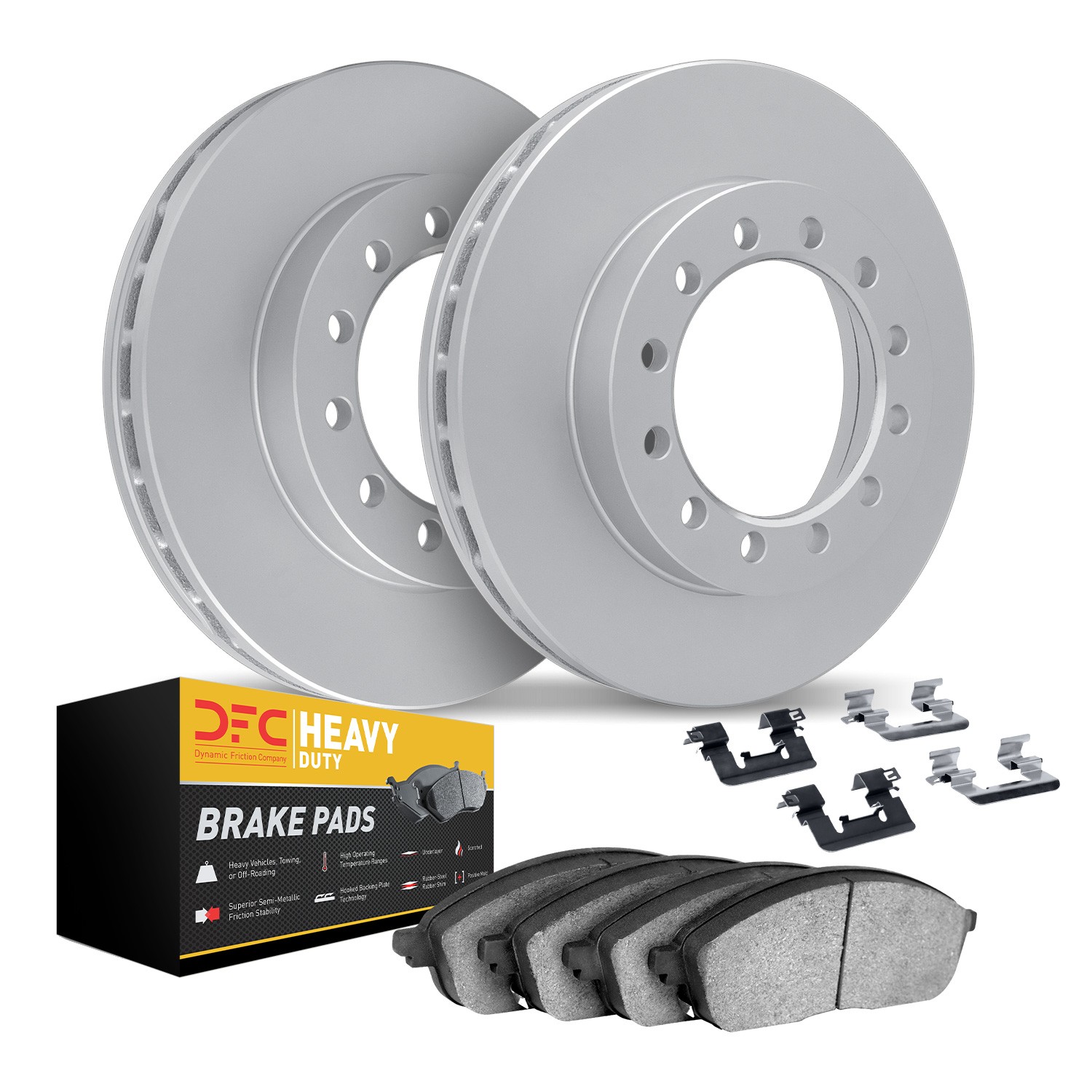 DYN 4212-48151 DFC GEOSPEC Coated Rotor- HD Brake Pad - Hardware