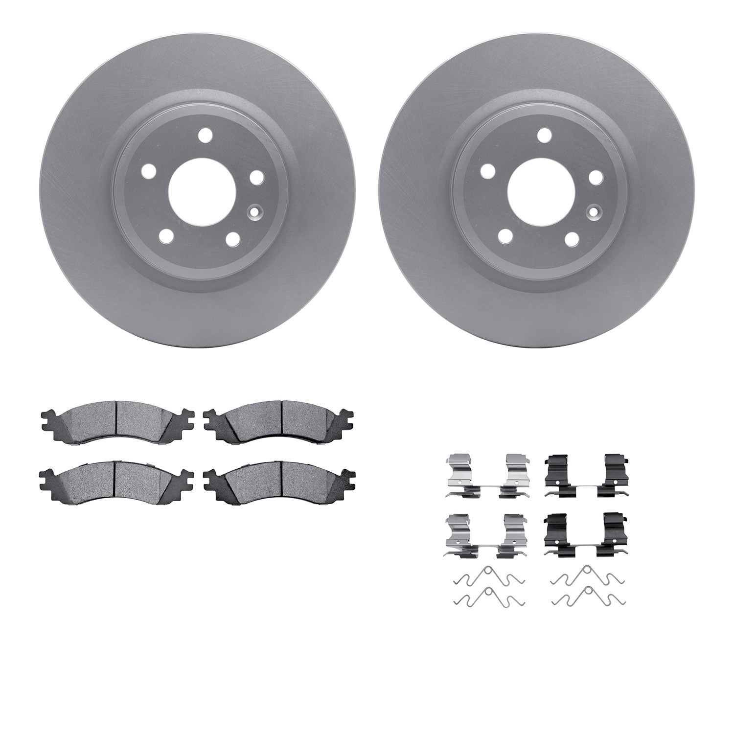 DYN 4212-54004 DFC GEOSPEC Coated Rotor- HD Brake Pad - Hardware