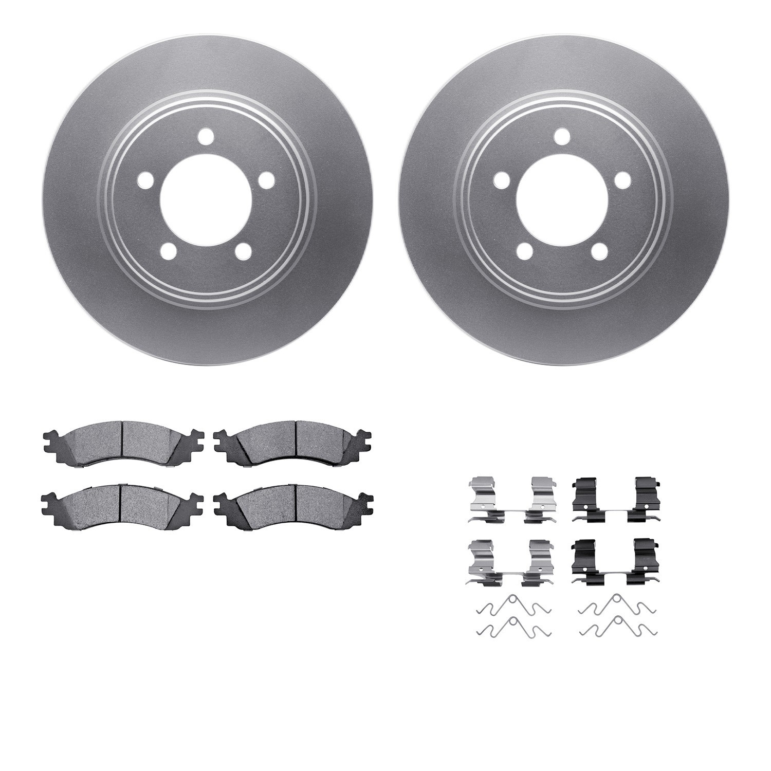 DYN 4212-54008 DFC GEOSPEC Coated Rotor- HD Brake Pad - Hardware