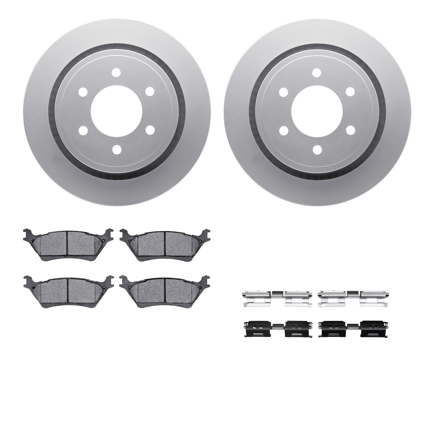 DYN-4212-54010 DFC GEOSPEC Coated Rotor- HD Brake Pad - Hardware