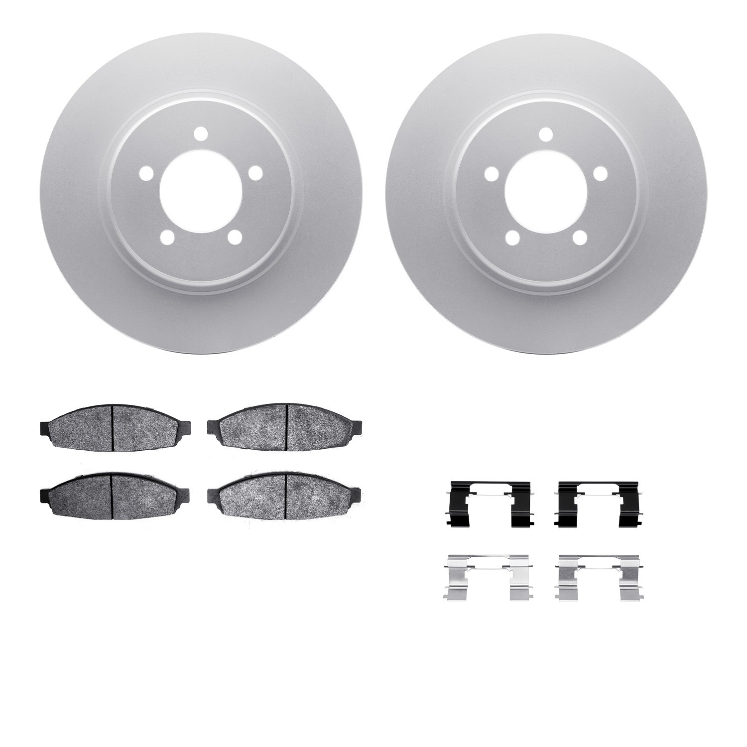 DYN 4212-55002 DFC GEOSPEC Coated Rotor- HD Brake Pad - Hardware