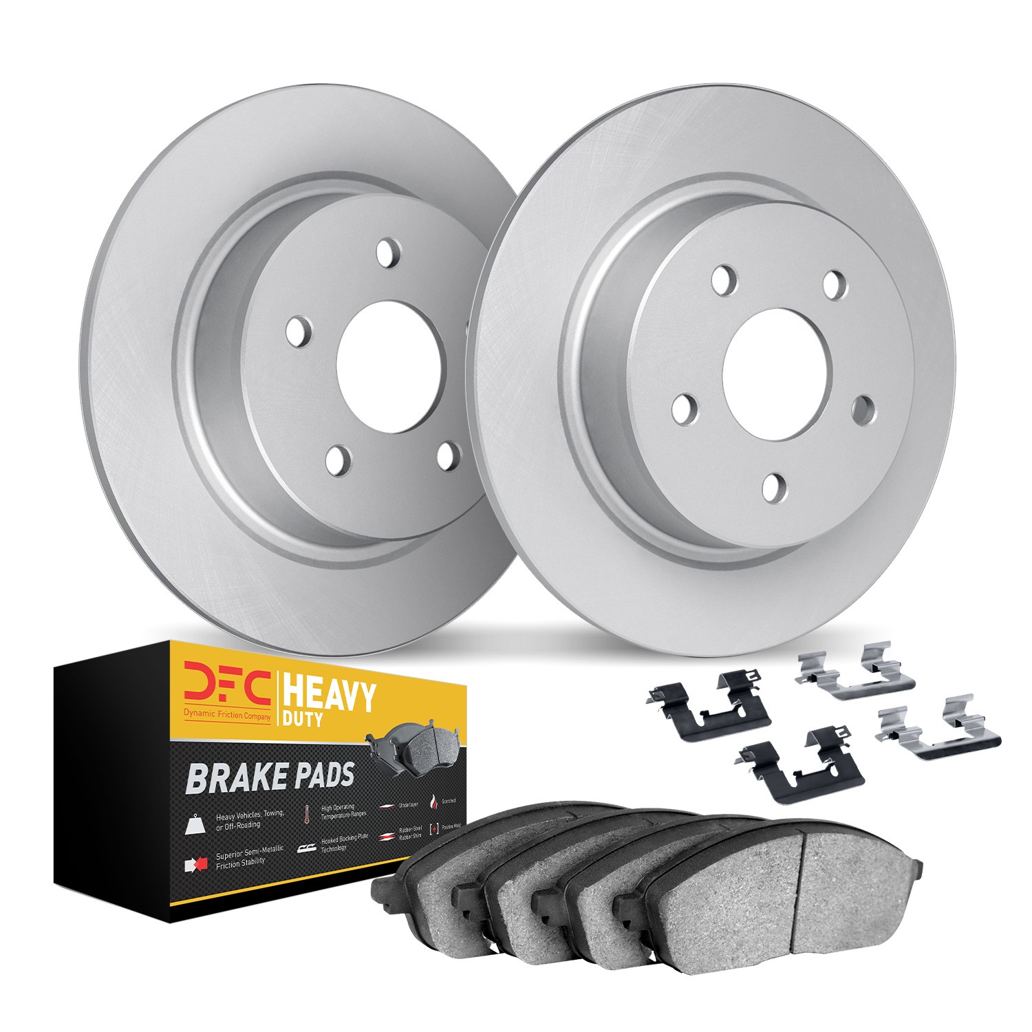 DYN 4212-55017 DFC GEOSPEC Coated Rotor- HD Brake Pad - Hardware