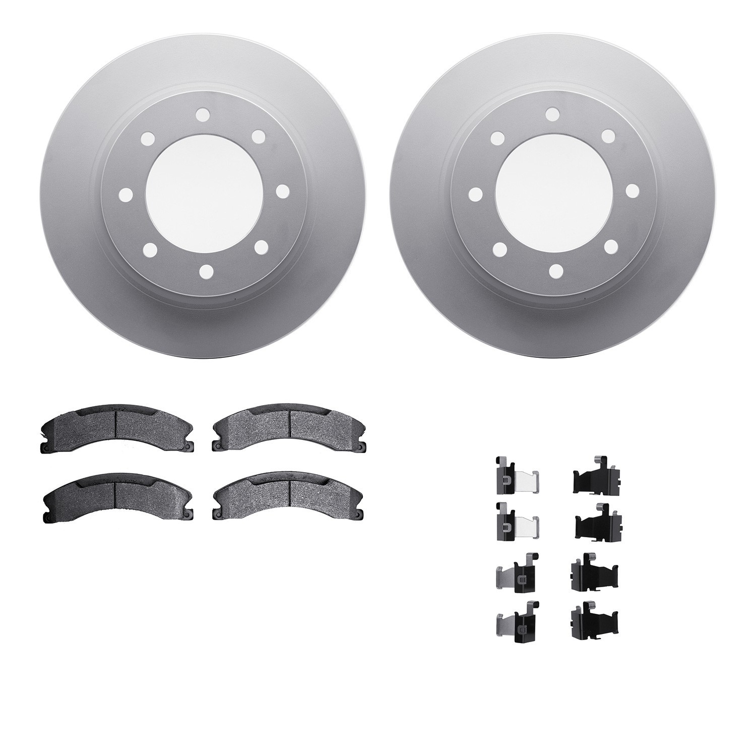 DYN 4212-67004 DFC GEOSPEC Coated Rotor- HD Brake Pad - Hardware