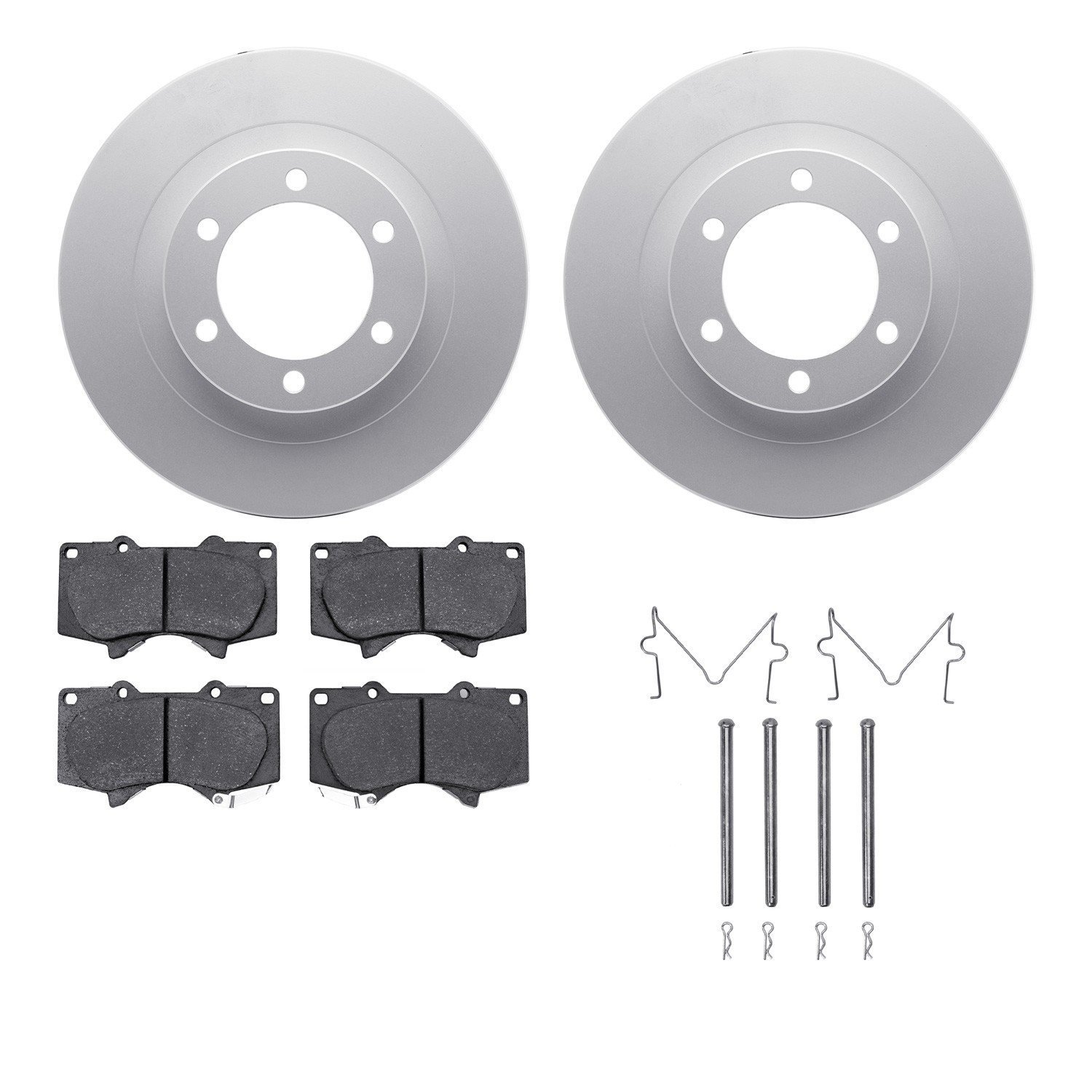 DYN 4212-76003 DFC GEOSPEC Coated Rotor- HD Brake Pad - Hardware