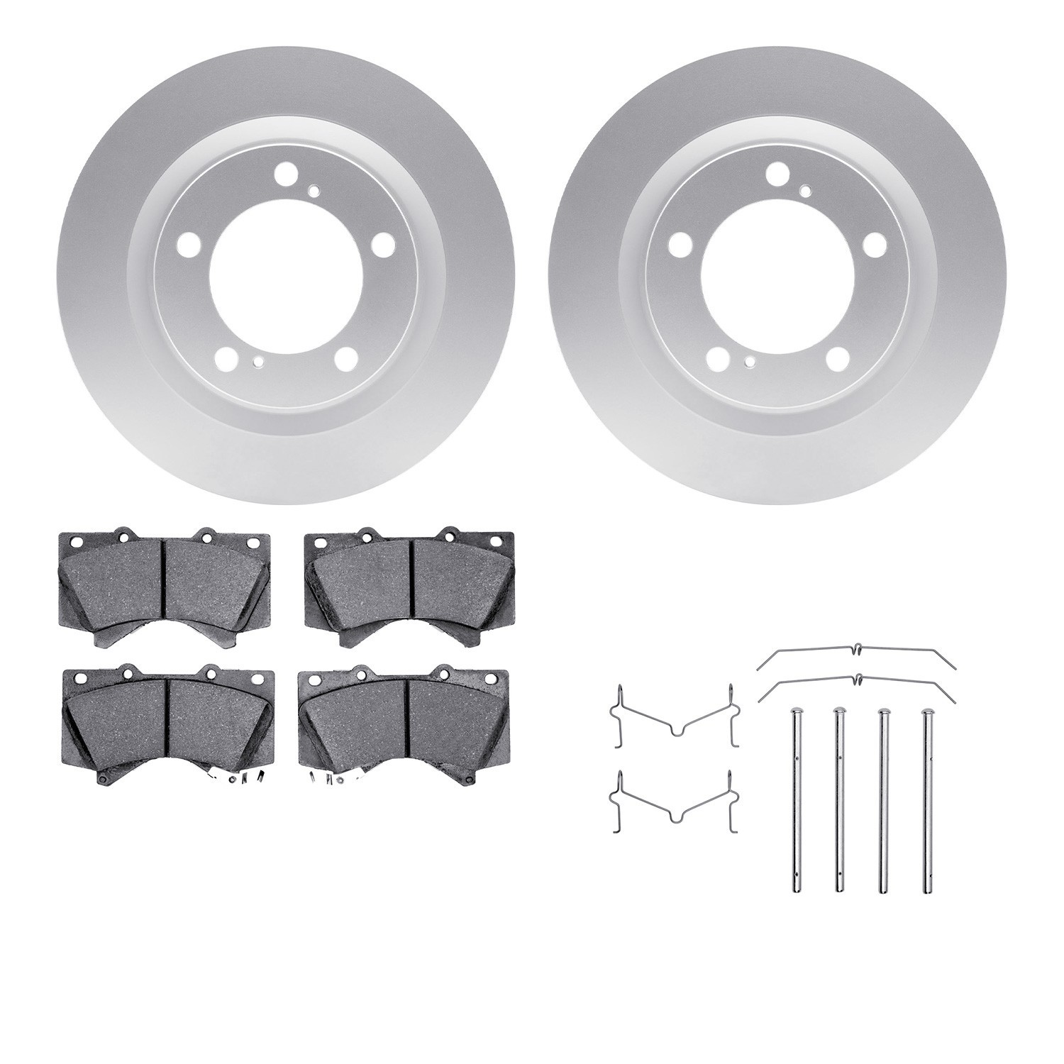 DYN-4212-76005 DFC GEOSPEC Coated Rotor- HD Brake Pad - Hardware