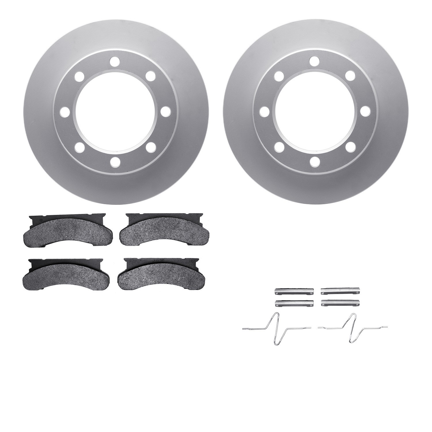 DYN 4212-99104 DFC GEOSPEC Coated Rotor- HD Brake Pad - Hardware