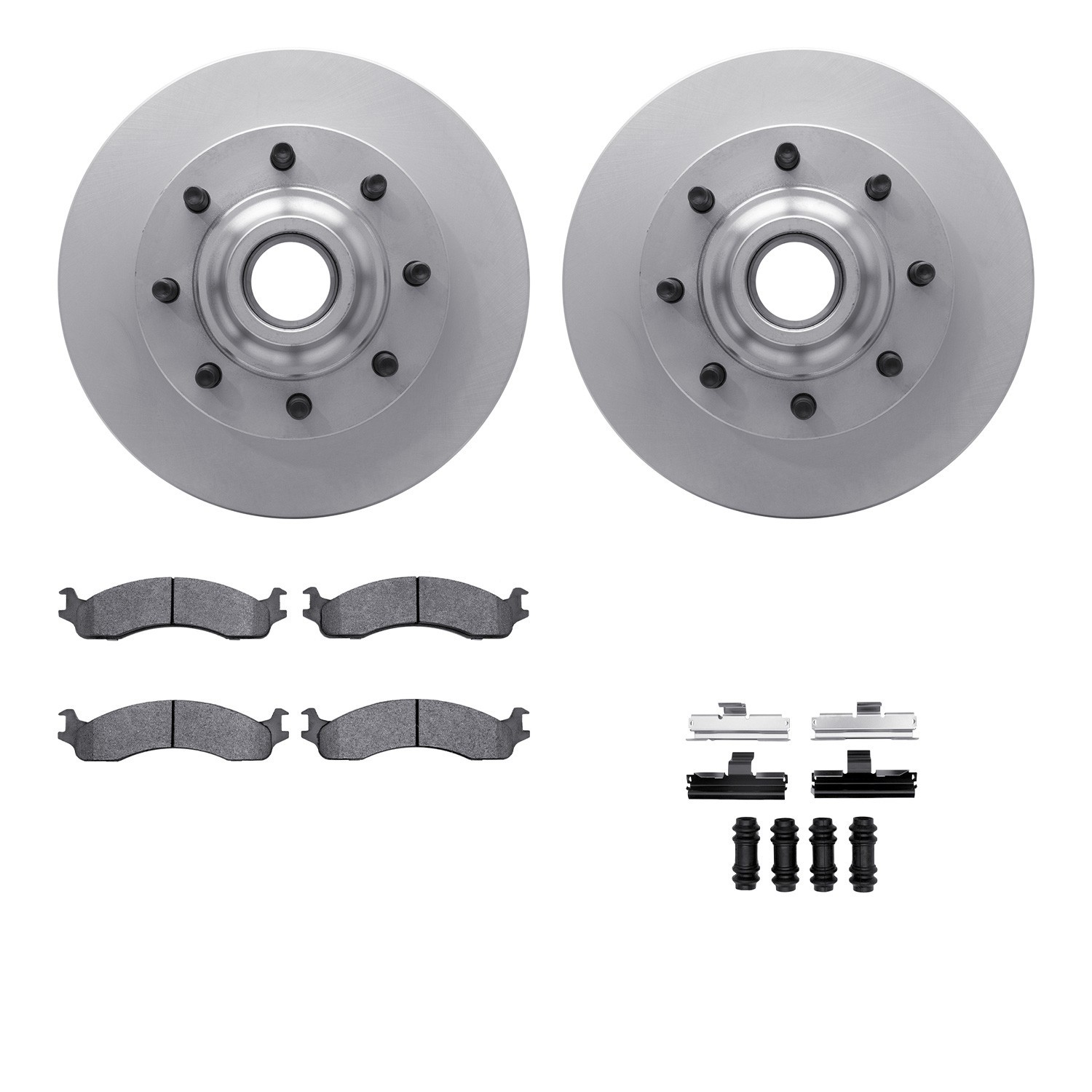 DYN 4212-99114 DFC GEOSPEC Coated Rotor- HD Brake Pad - Hardware