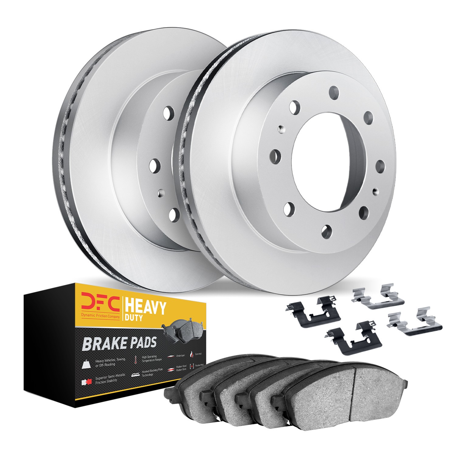 DYN 4212-99114 DFC GEOSPEC Coated Rotor- HD Brake Pad - Hardware - Image 2