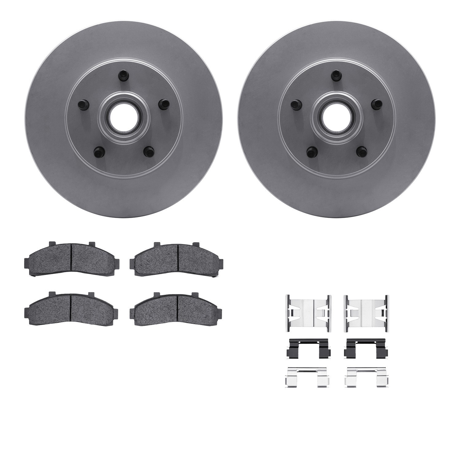 DYN 4212-99116 DFC GEOSPEC Coated Rotor- HD Brake Pad - Hardware