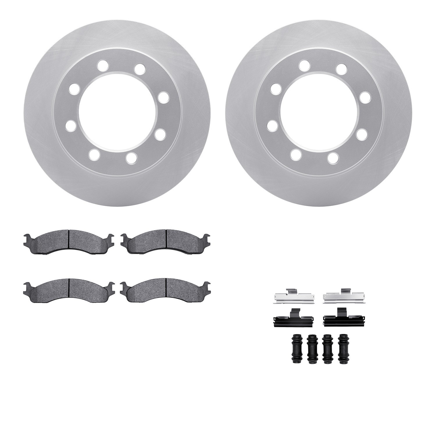 DYN 4212-99121 DFC GEOSPEC Coated Rotor- HD Brake Pad - Hardware