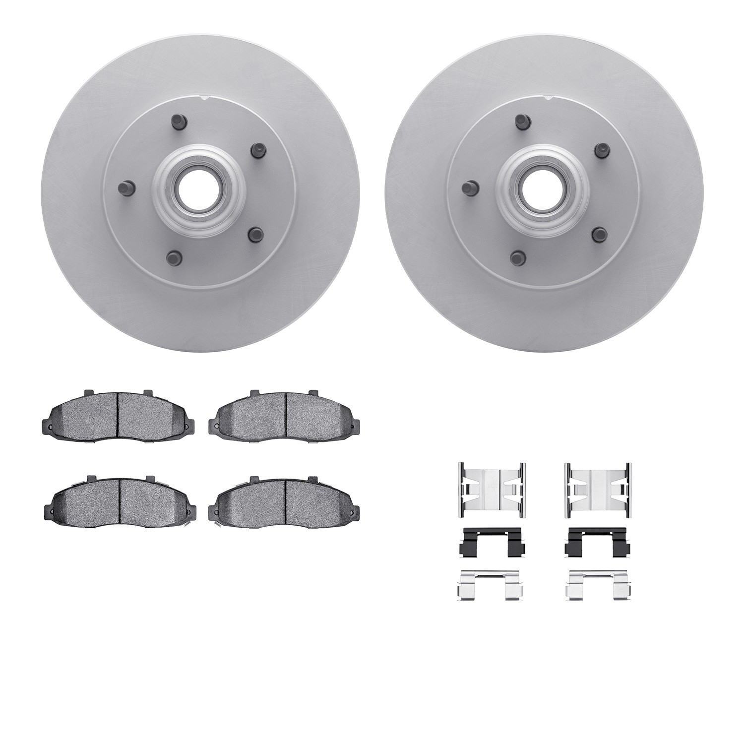 DYN 4212-99123 DFC GEOSPEC Coated Rotor- HD Brake Pad - Hardware