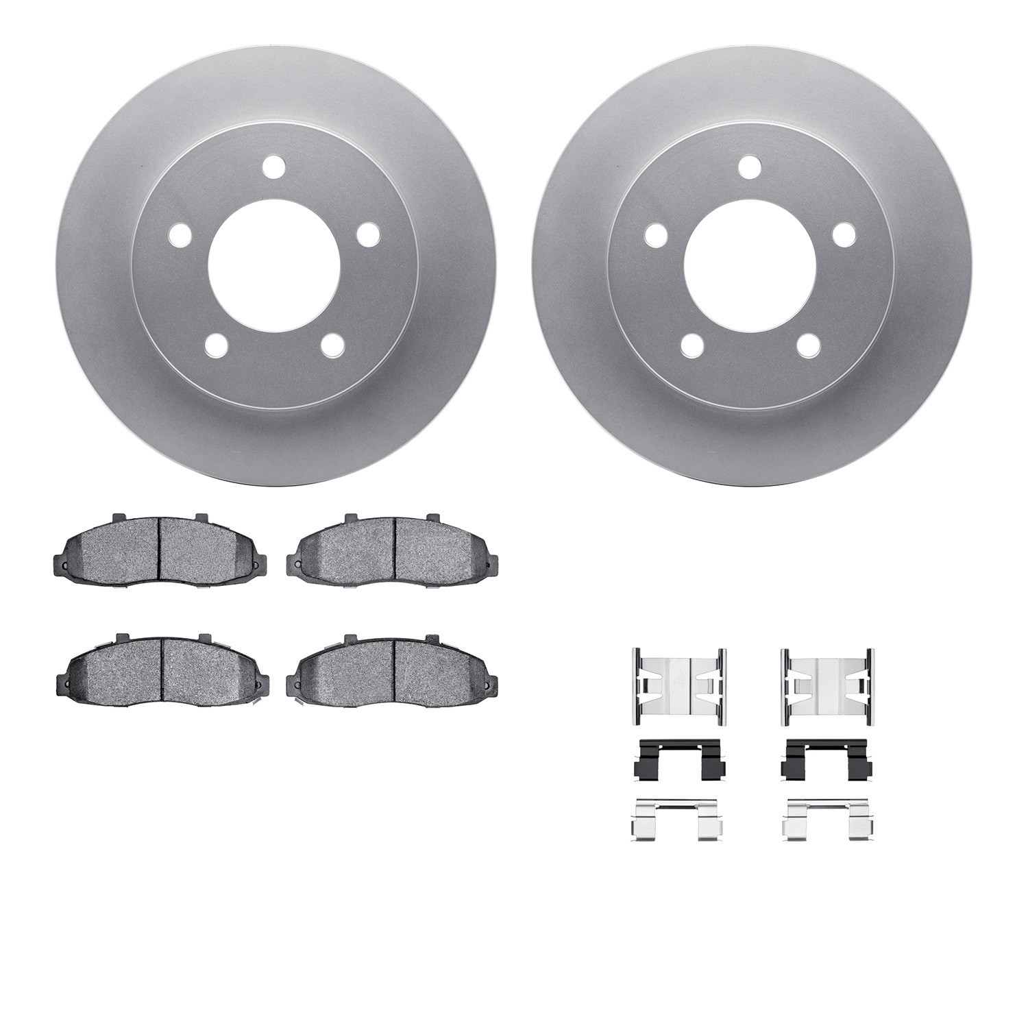 DYN-4212-99127 DFC GEOSPEC Coated Rotor- HD Brake Pad - Hardware