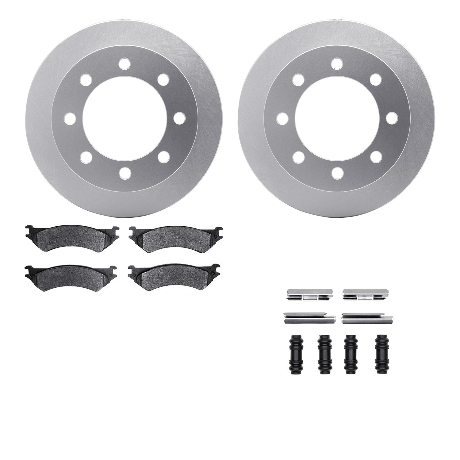 DYN 4212-99141 DFC GEOSPEC Coated Rotor- HD Brake Pad - Hardware