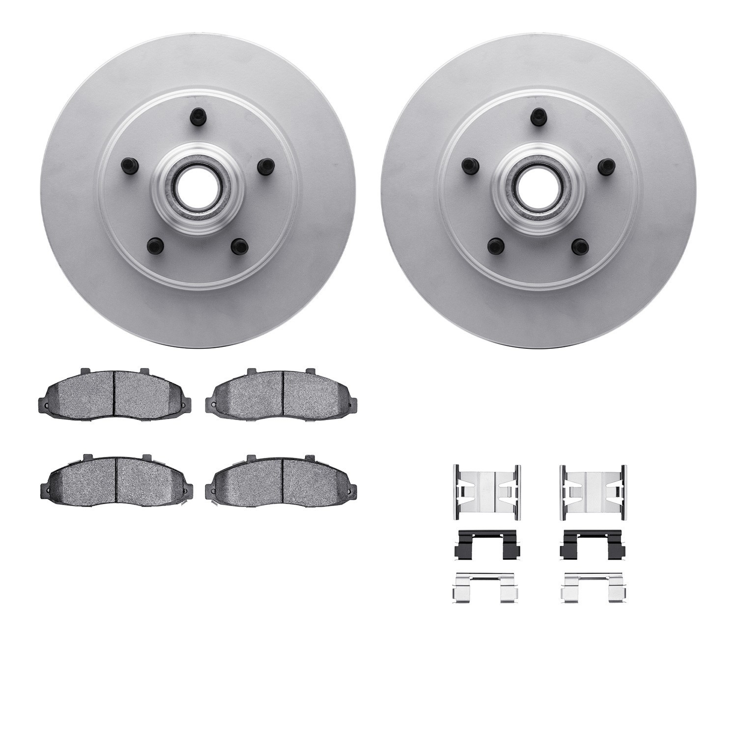DYN 4212-99143 DFC GEOSPEC Coated Rotor- HD Brake Pad - Hardware