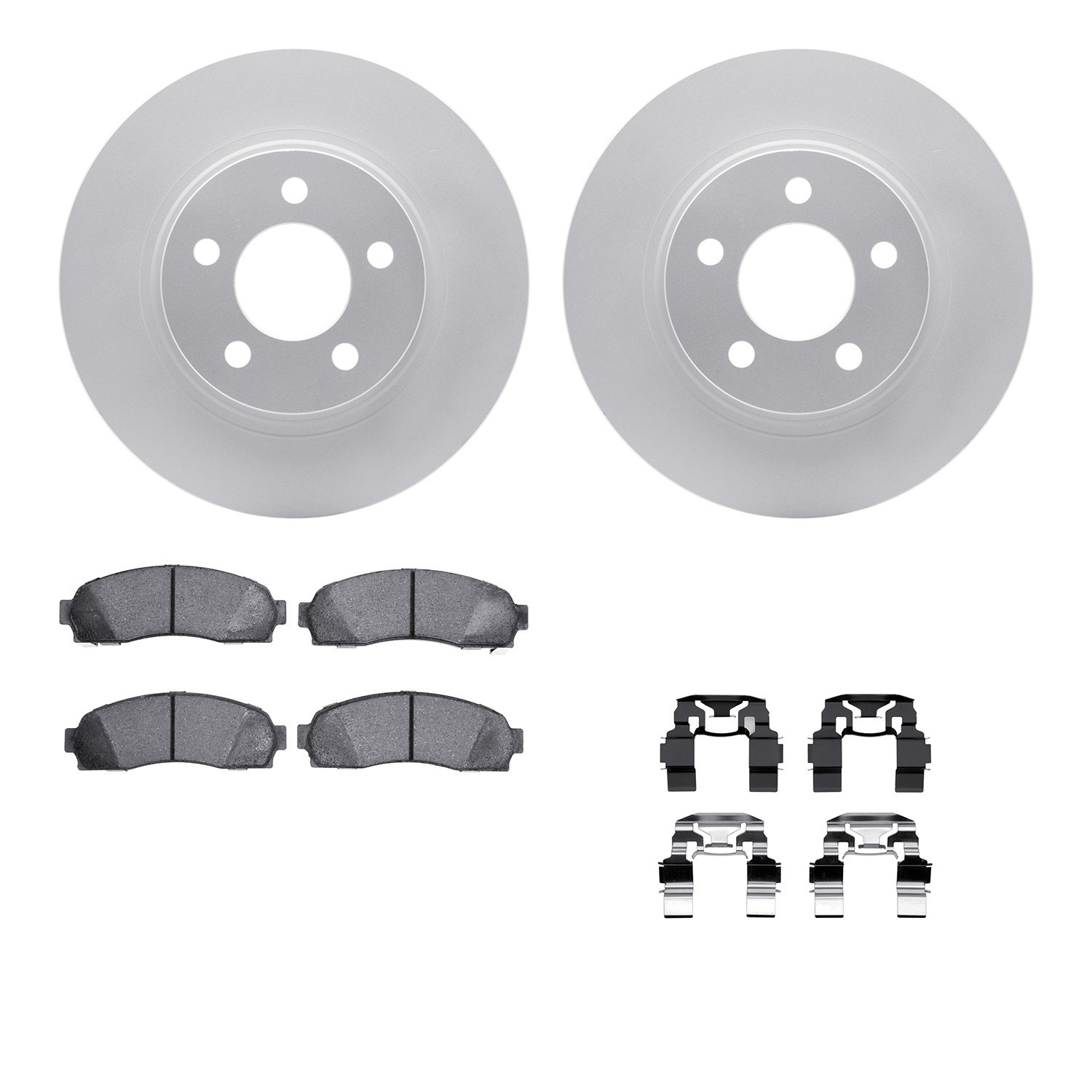 DYN 4212-99146 DFC GEOSPEC Coated Rotor- HD Brake Pad - Hardware