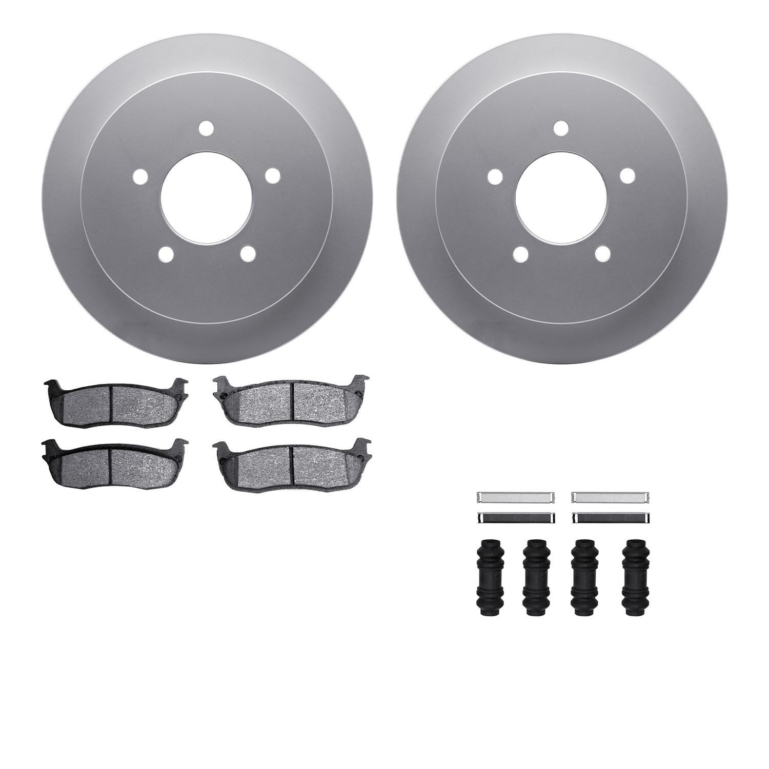 DYN-4212-99152 DFC GEOSPEC Coated Rotor- HD Brake Pad - Hardware