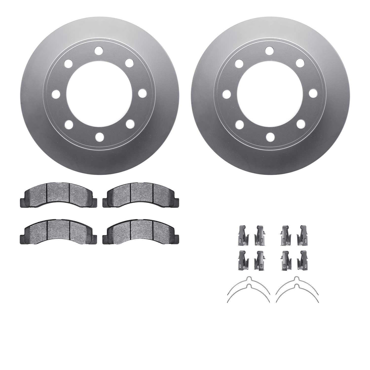 DYN-4212-99153 DFC GEOSPEC Coated Rotor- HD Brake Pad - Hardware