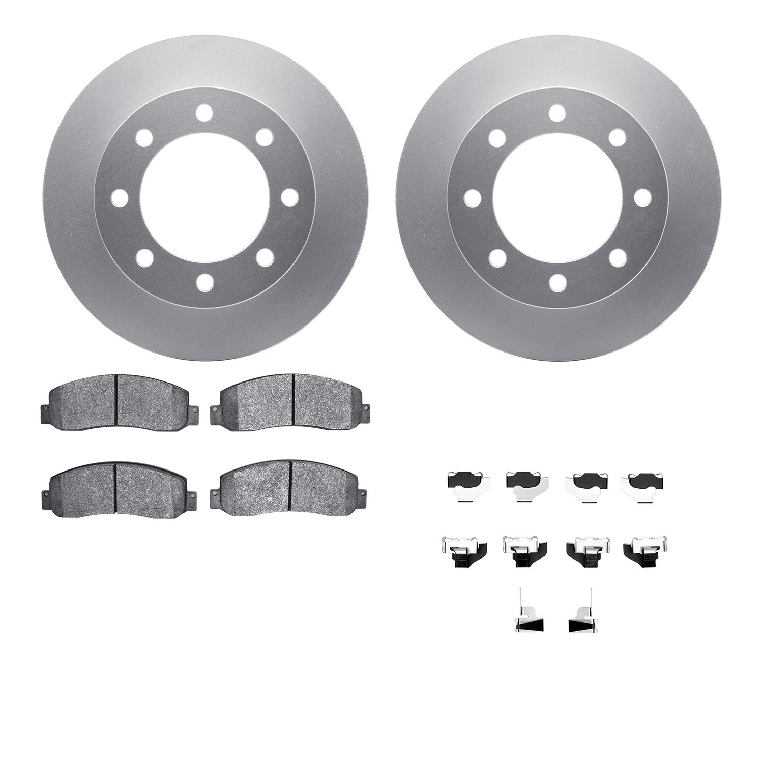 DYN 4212-99181 DFC GEOSPEC Coated Rotor- HD Brake Pad - Hardware
