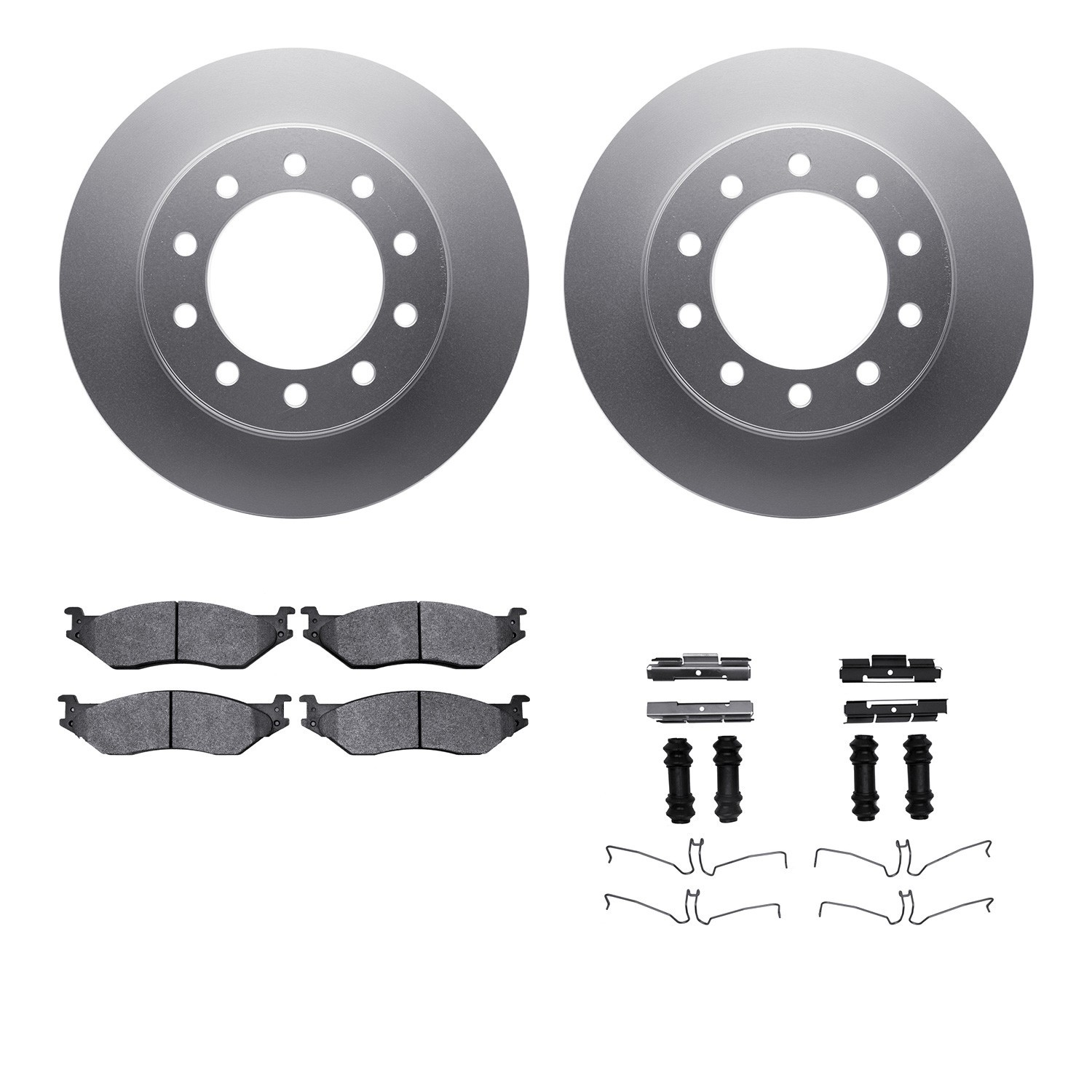 DYN 4212-99182 DFC GEOSPEC Coated Rotor- HD Brake Pad - Hardware