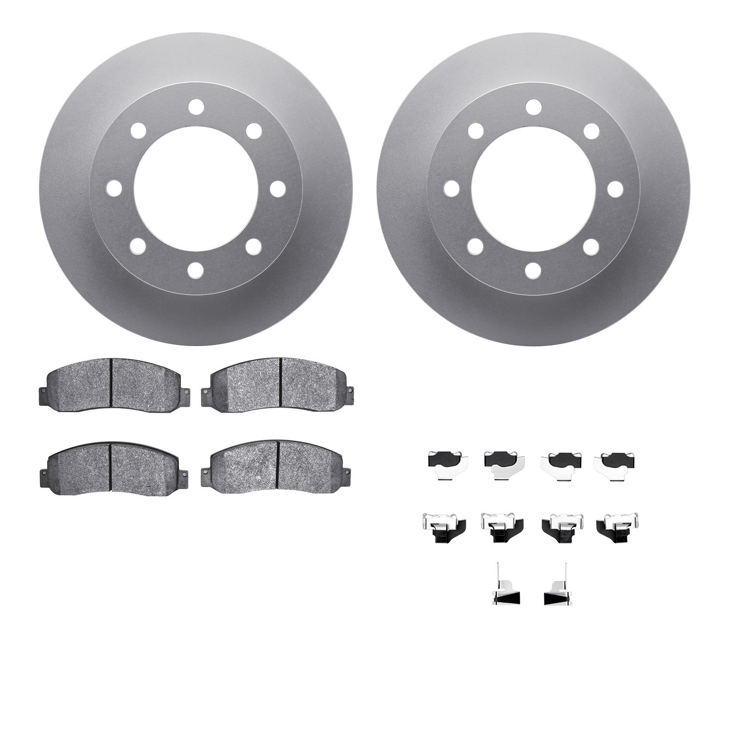 DYN 4212-99183 DFC GEOSPEC Coated Rotor- HD Brake Pad - Hardware