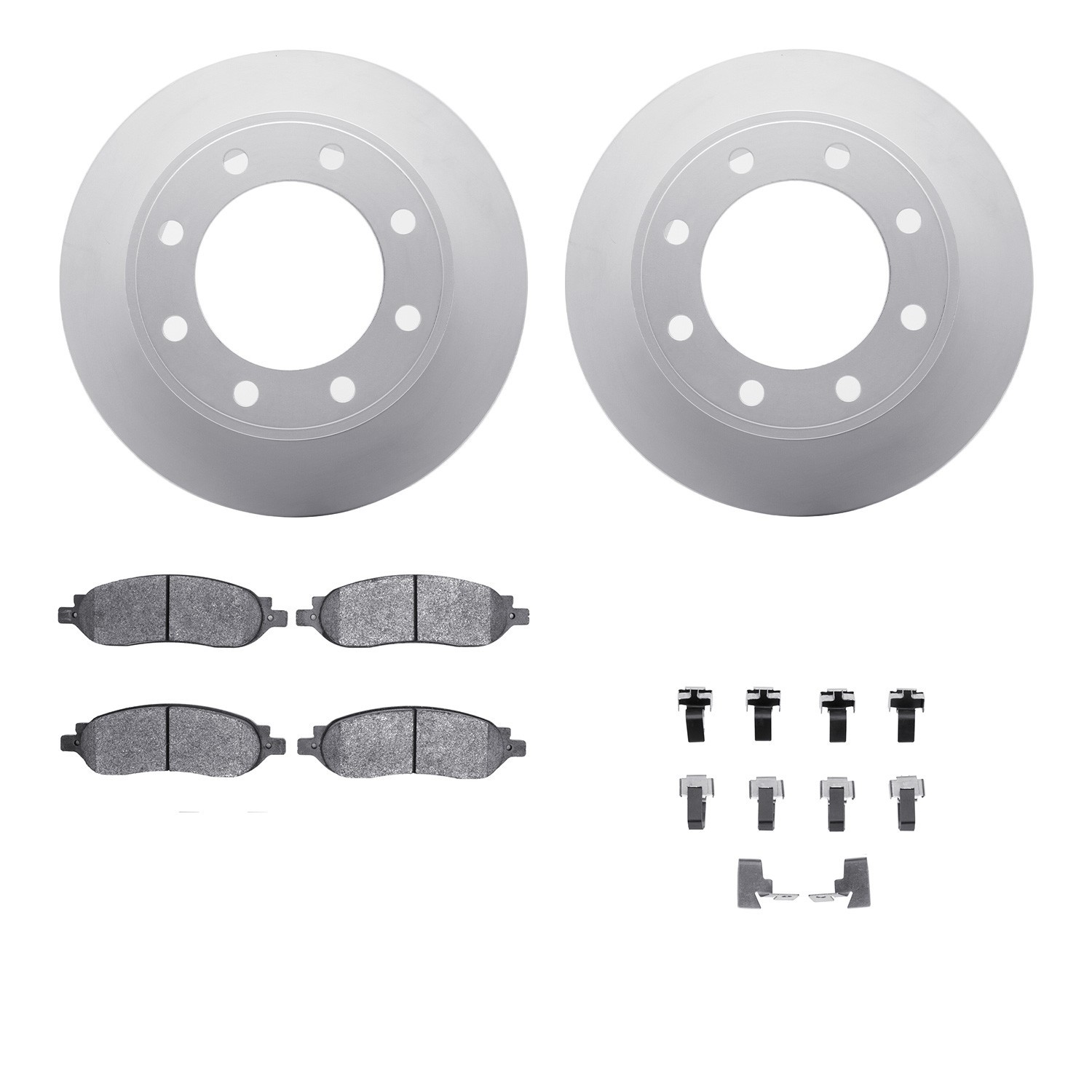 DYN 4212-99186 DFC GEOSPEC Coated Rotor- HD Brake Pad - Hardware