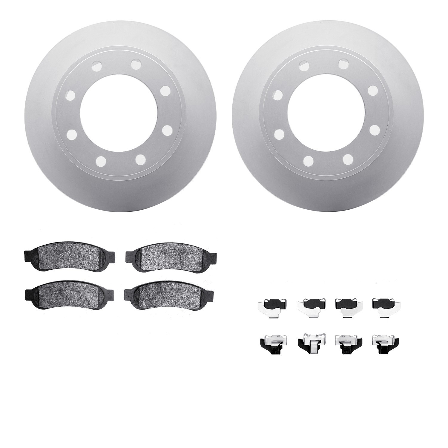 DYN 4212-99187 DFC GEOSPEC Coated Rotor- HD Brake Pad - Hardware
