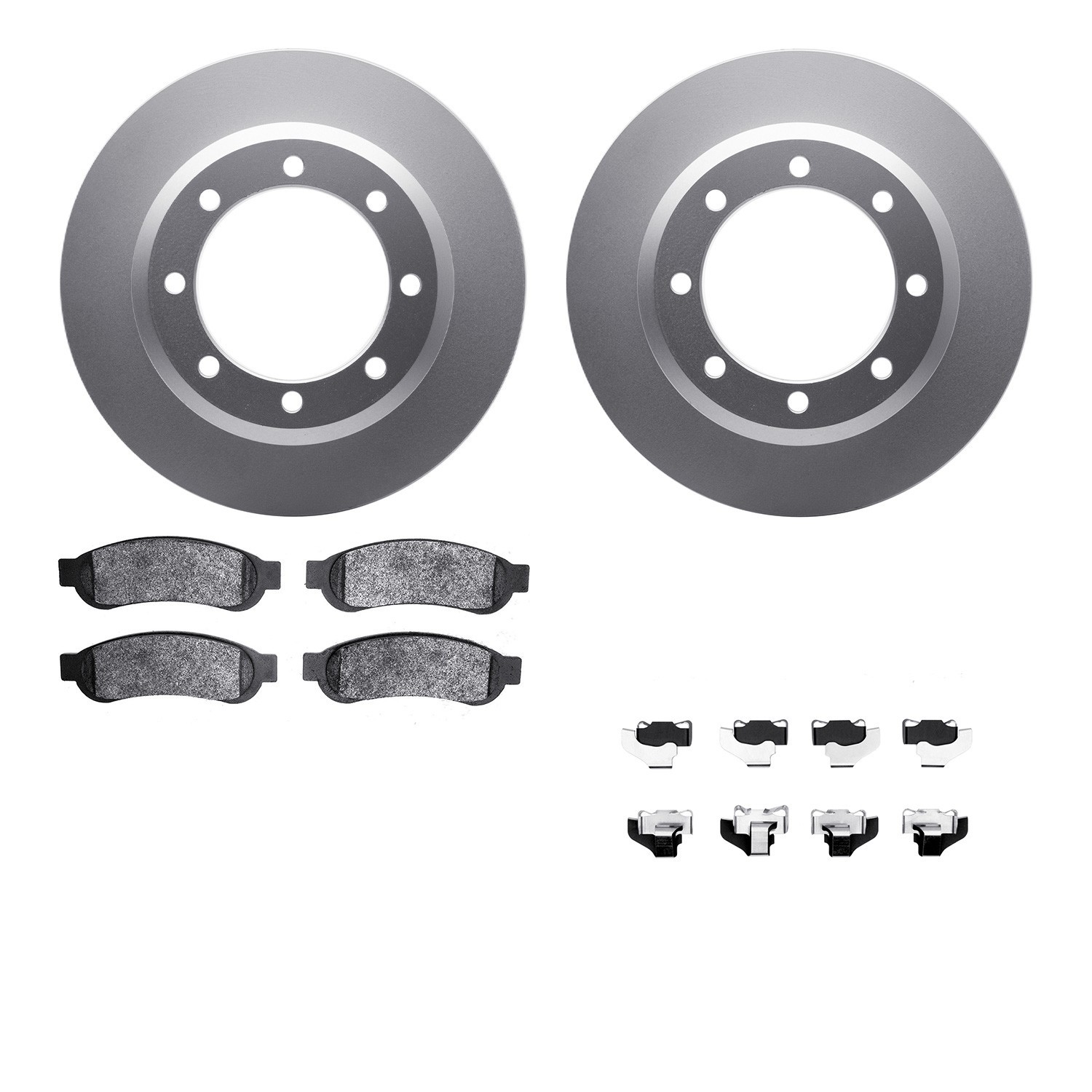 DYN 4212-99189 DFC GEOSPEC Coated Rotor- HD Brake Pad - Hardware