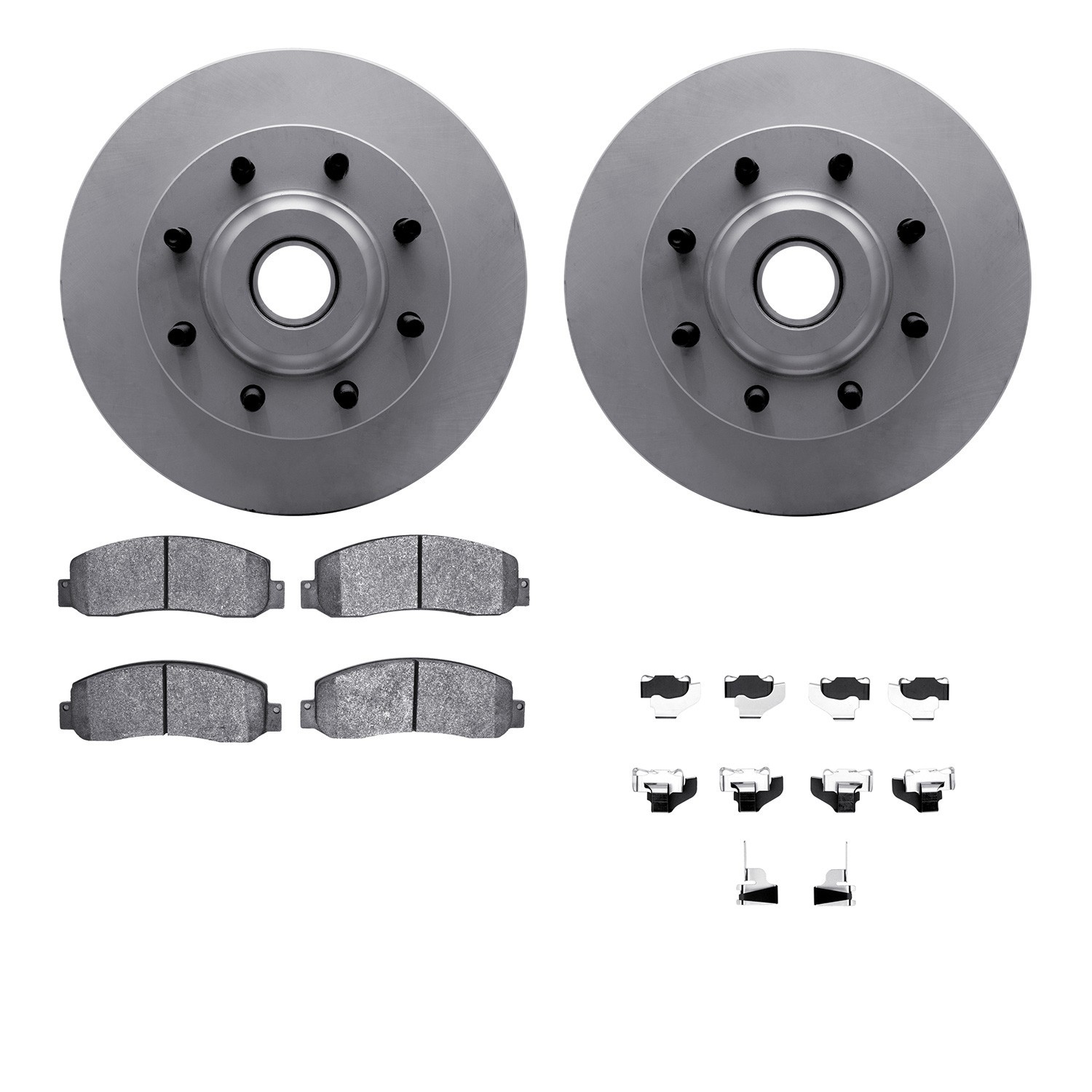 DYN 4212-99190 DFC GEOSPEC Coated Rotor- HD Brake Pad - Hardware