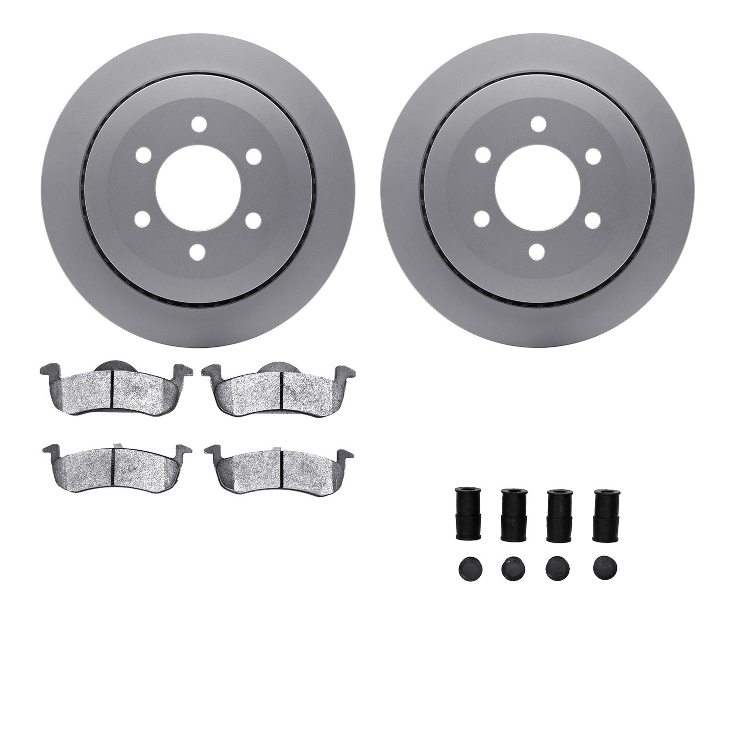 DYN 4212-99197 DFC GEOSPEC Coated Rotor- HD Brake Pad - Hardware