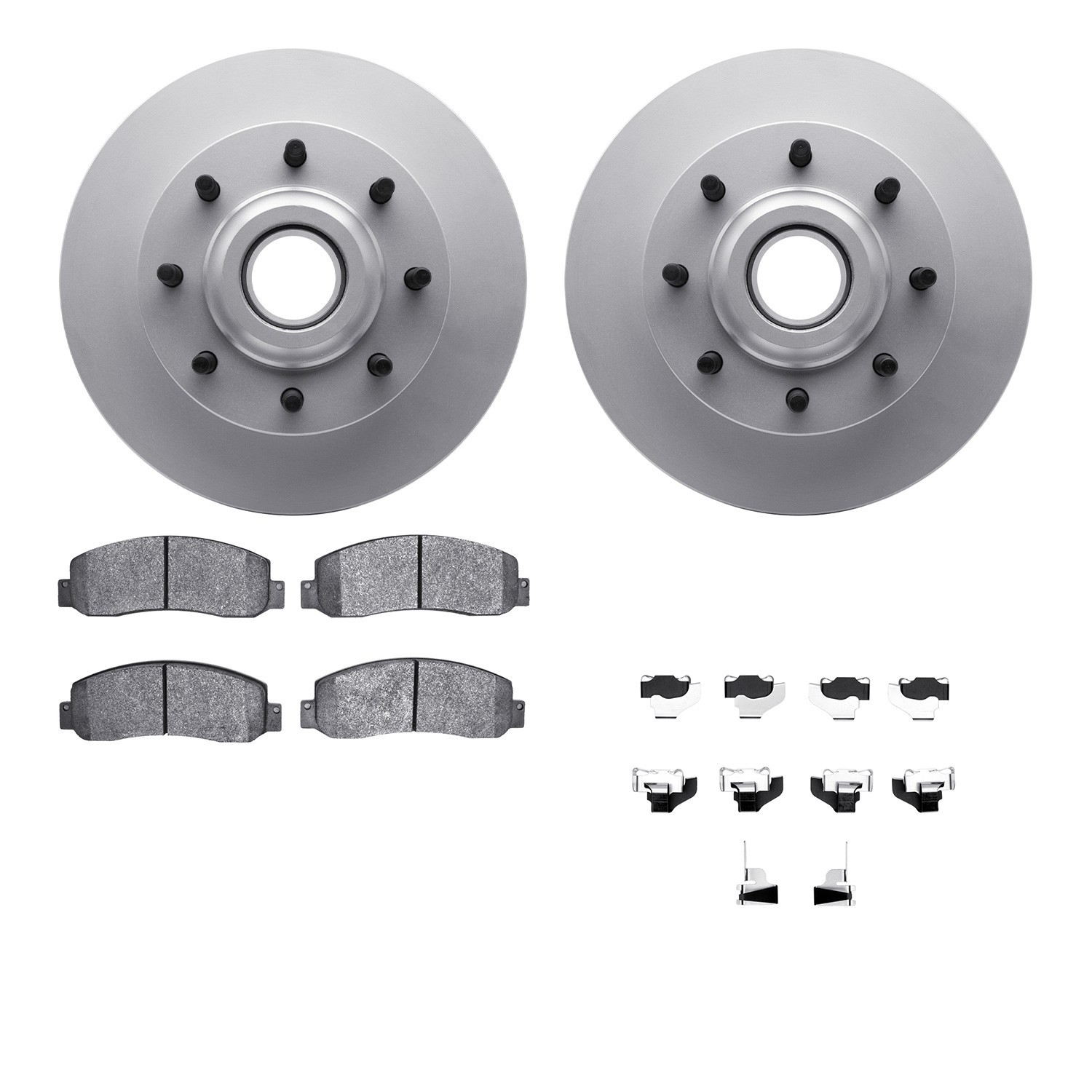 DYN 4212-99199 DFC GEOSPEC Coated Rotor- HD Brake Pad - Hardware