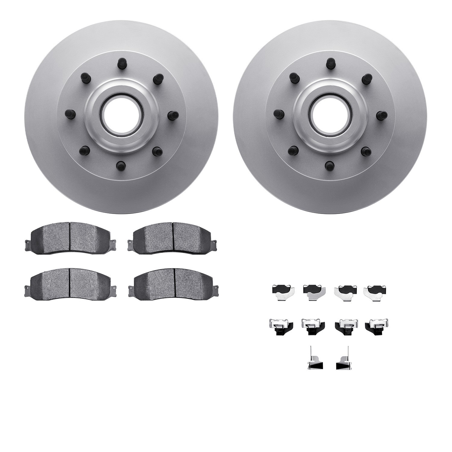 DYN 4212-99200 DFC GEOSPEC Coated Rotor- HD Brake Pad - Hardware