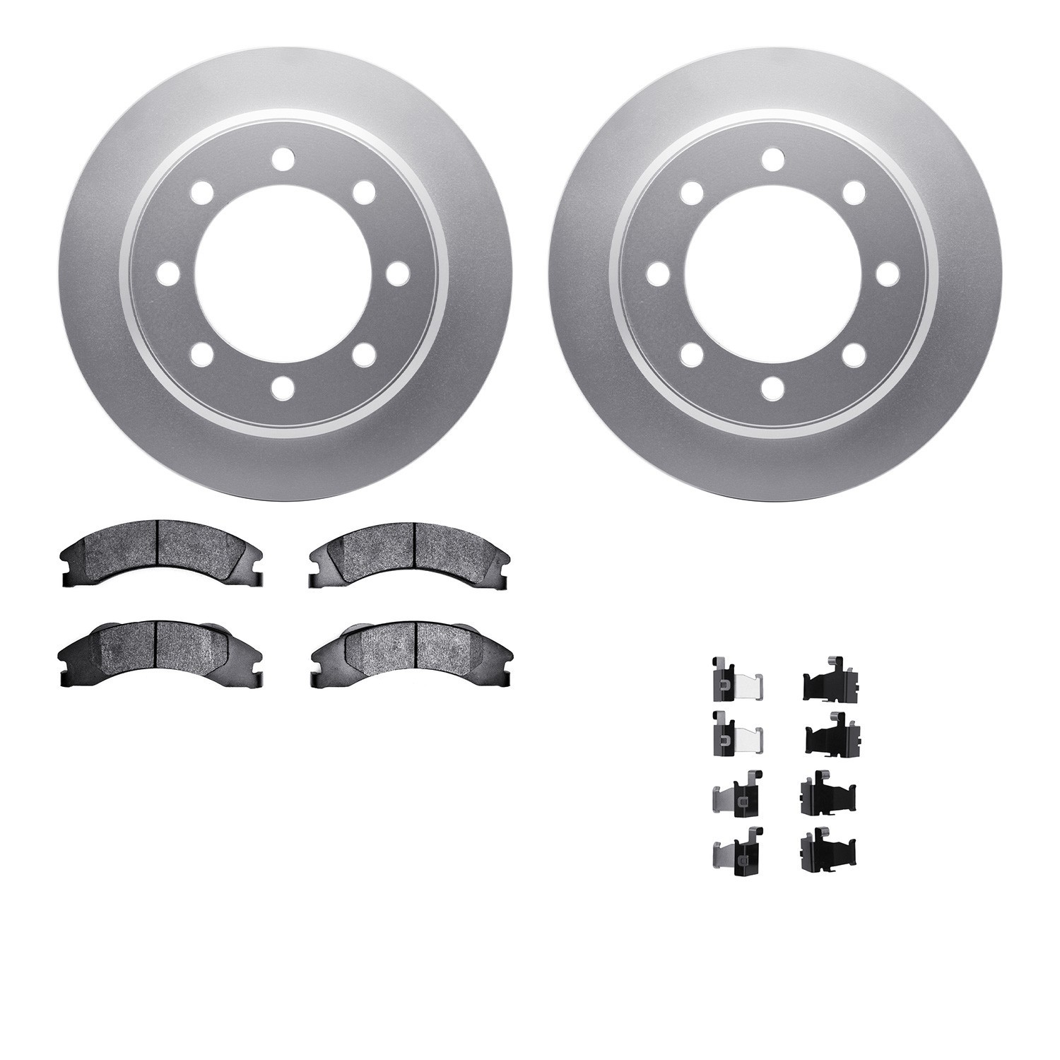 DYN 4212-99202 DFC GEOSPEC Coated Rotor- HD Brake Pad - Hardware