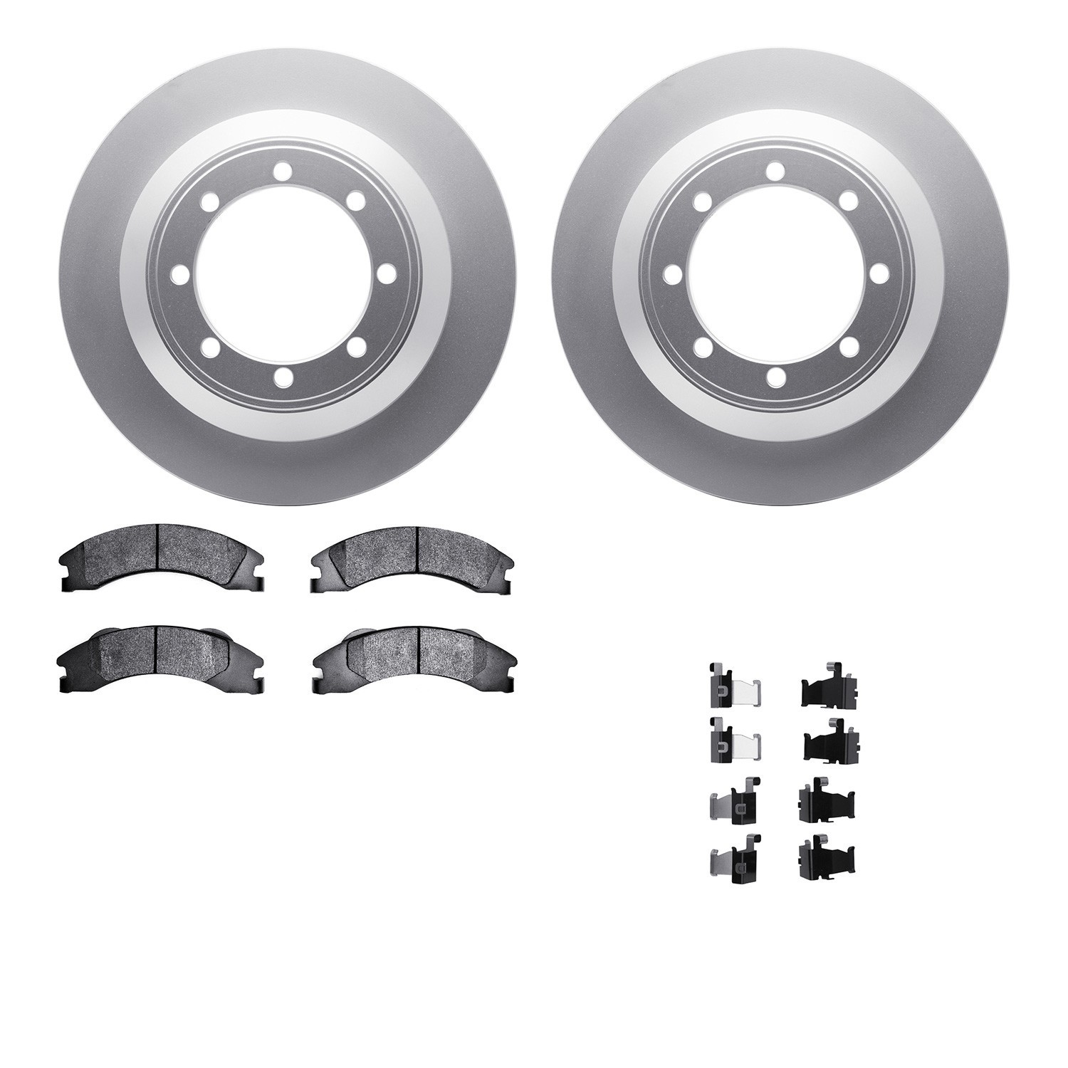 DYN 4212-99204 DFC GEOSPEC Coated Rotor- HD Brake Pad - Hardware