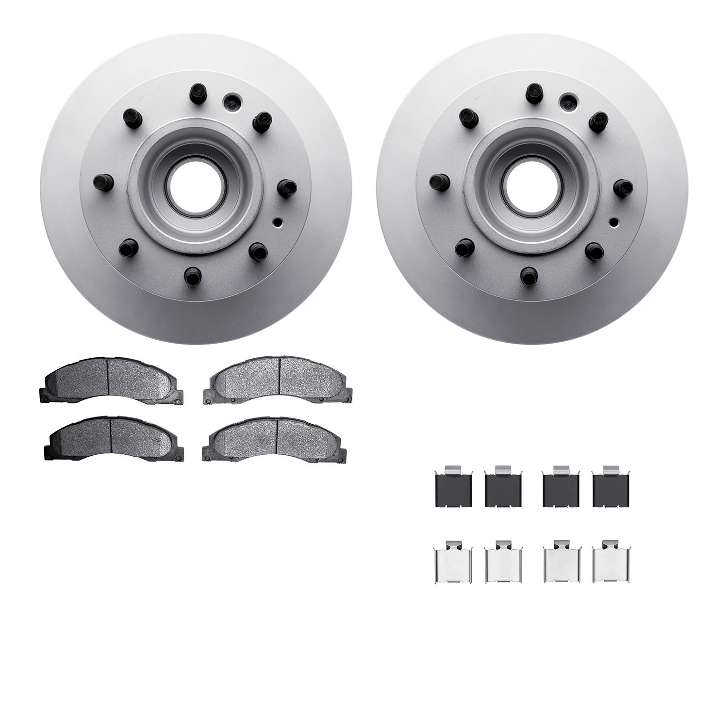 DYN 4212-99205 DFC GEOSPEC Coated Rotor- HD Brake Pad - Hardware