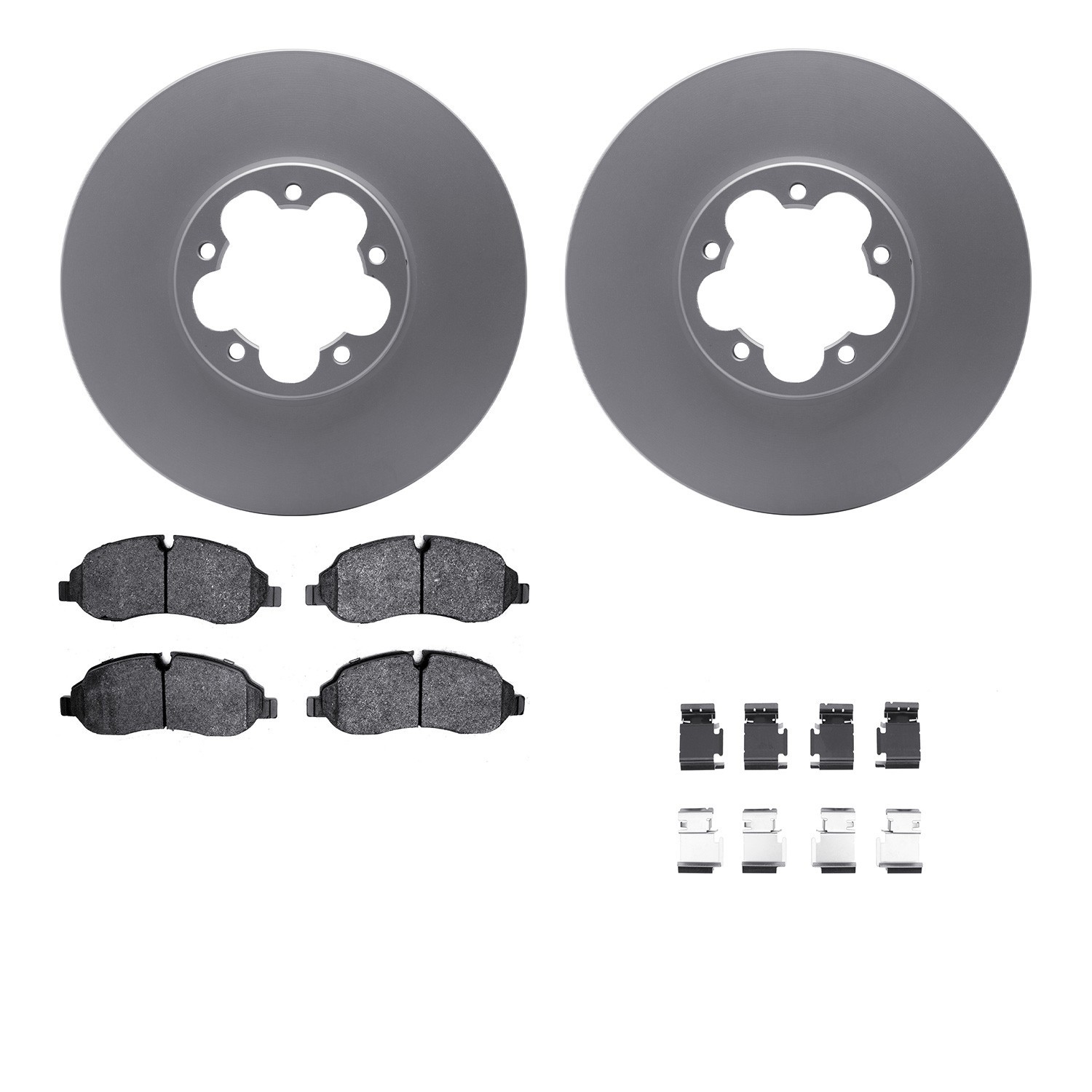 DYN 4212-99225 DFC GEOSPEC Coated Rotor- HD Brake Pad - Hardware