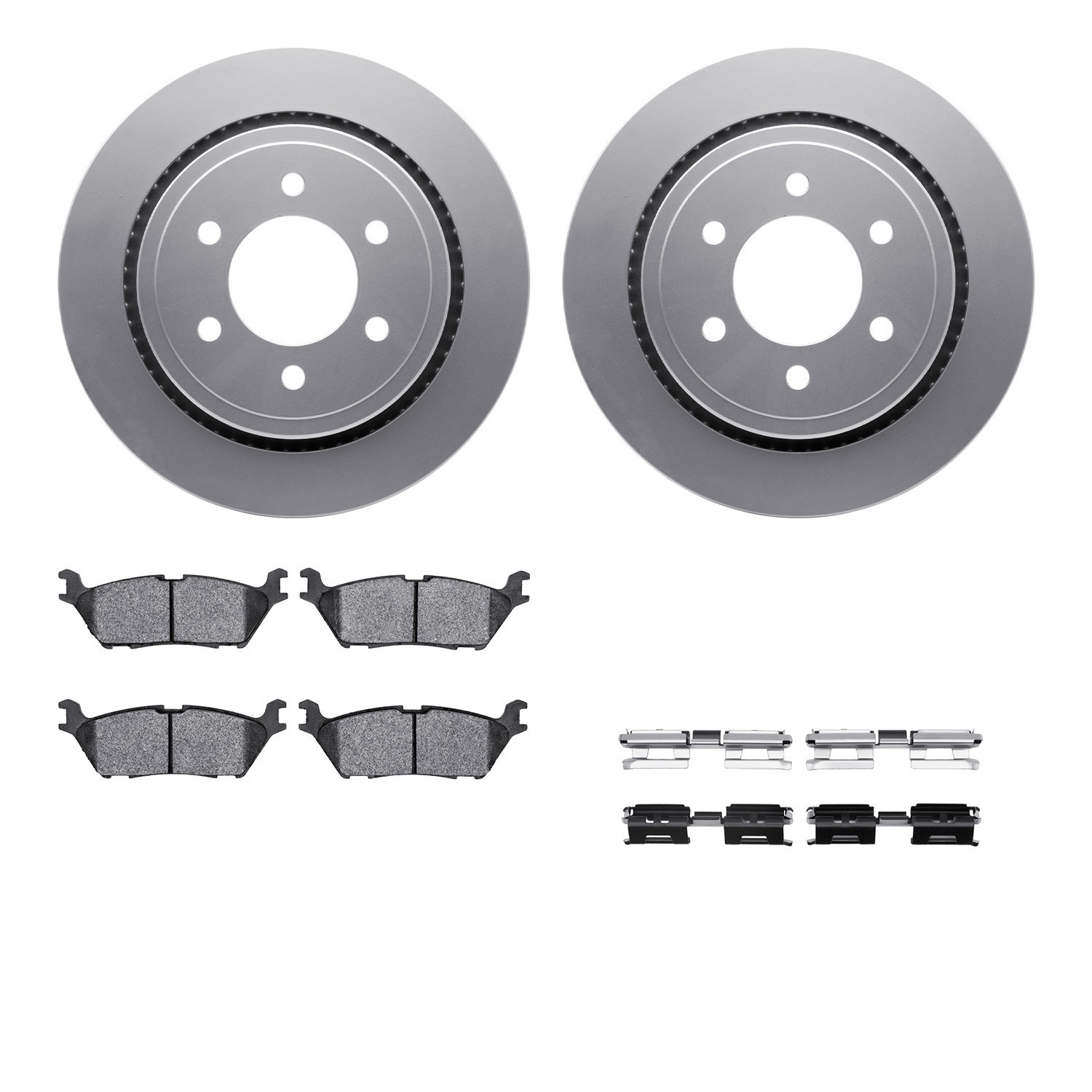 DYN-4212-99227 DFC GEOSPEC Coated Rotor- HD Brake Pad - Hardware