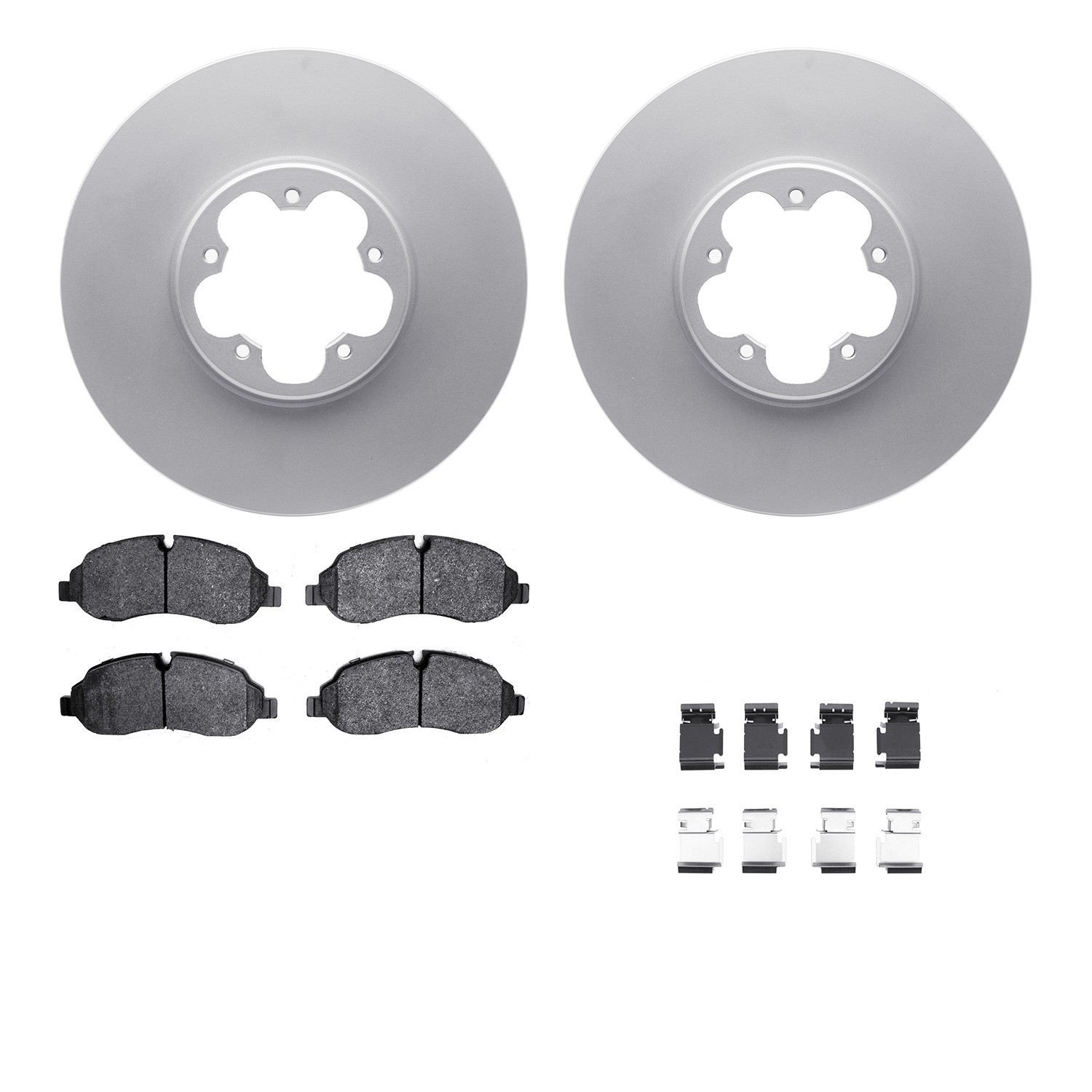 DYN 4212-99228 DFC GEOSPEC Coated Rotor- HD Brake Pad - Hardware