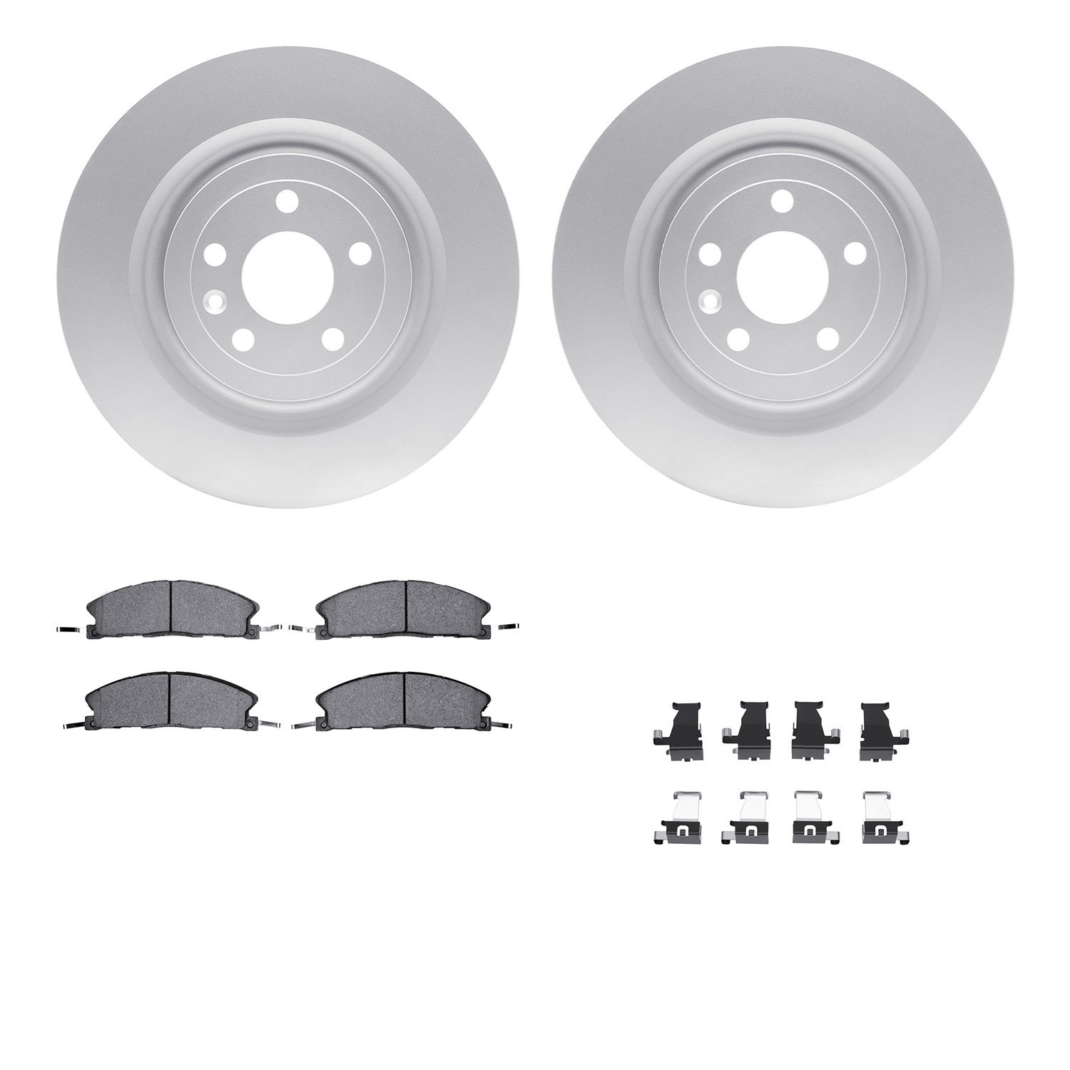 DYN 4212-99242 DFC GEOSPEC Coated Rotor- HD Brake Pad - Hardware
