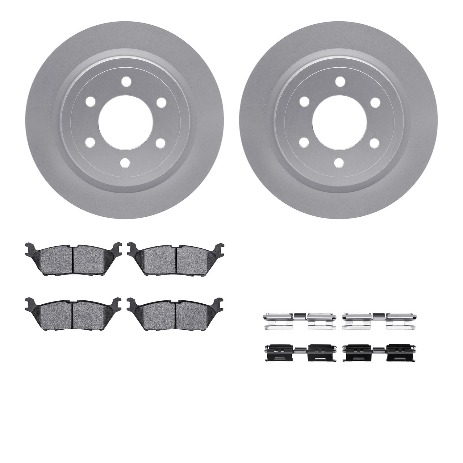 DYN-4212-99244 DFC GEOSPEC Coated Rotor- HD Brake Pad - Hardware